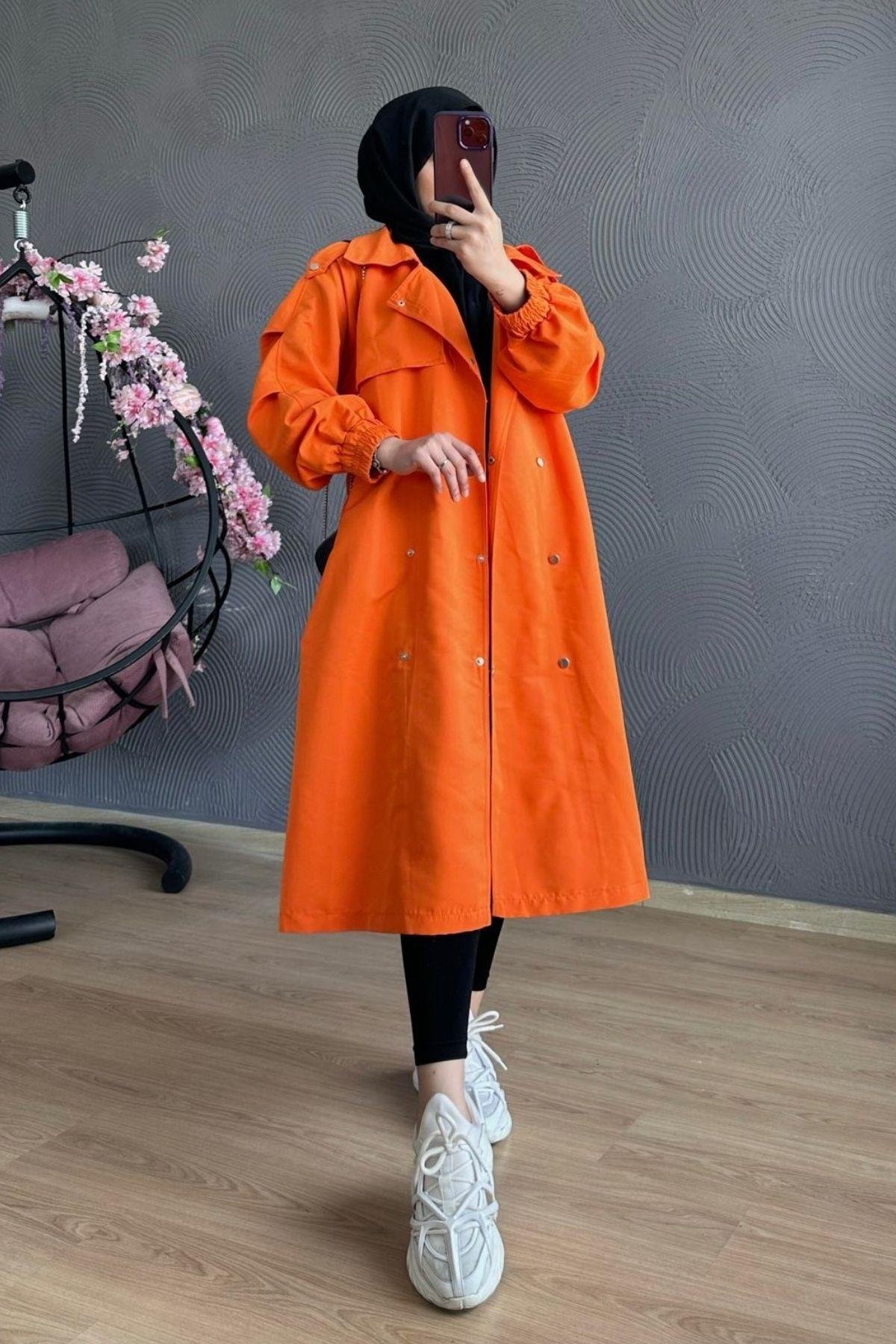 Hazan Trençkot Turuncu, Fiyatları 