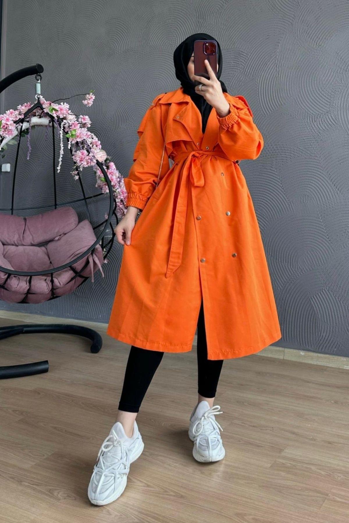 Hazan Trençkot Turuncu, Fiyatları 