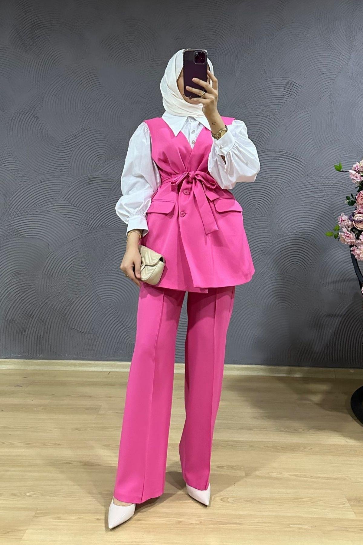 Heavy Takım Pembe, Fiyatları Heavy Takım Pembe – Haza Moda | Tesettür Giyim