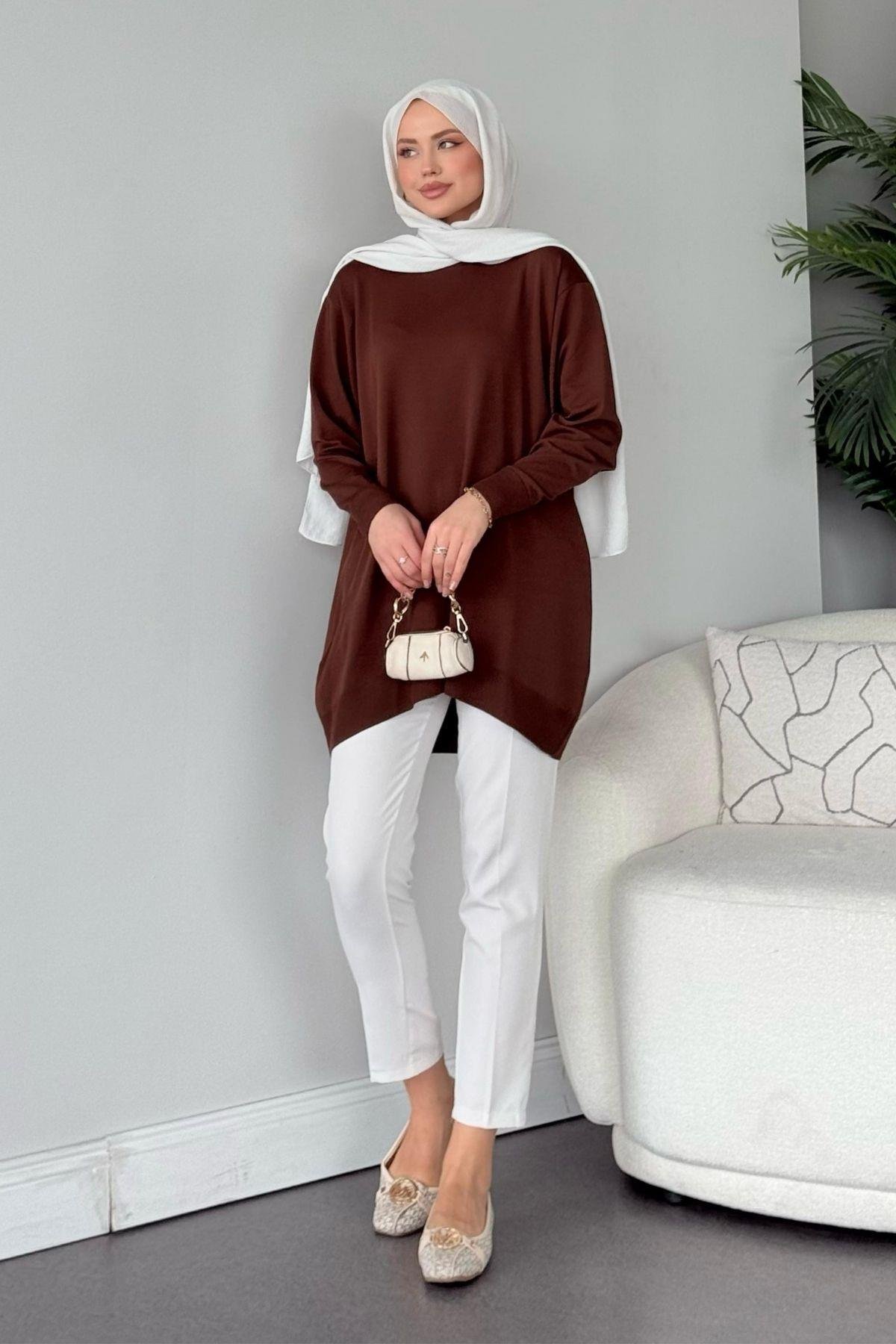 Helena Tunik Acıkahve, Fiyatları Helena Tunik Acıkahve - Haza Moda 