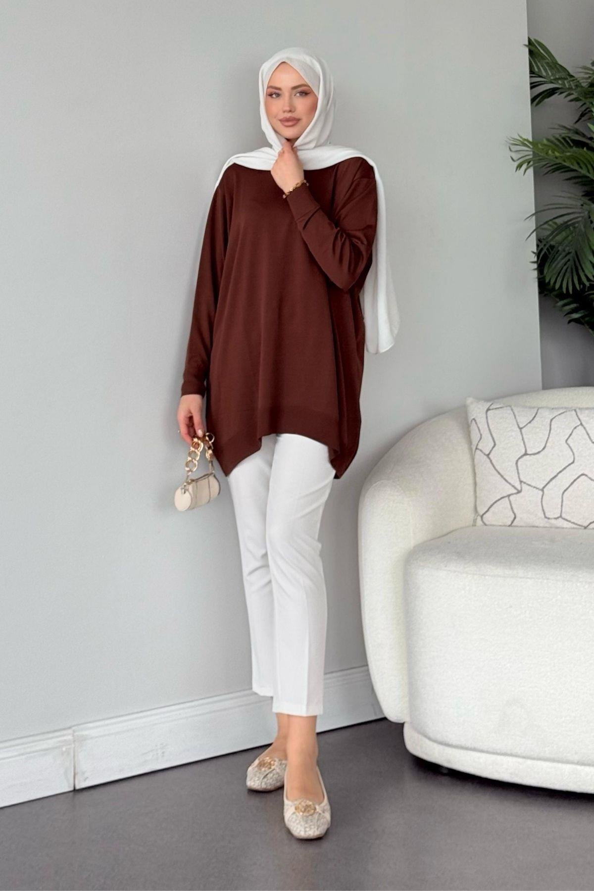 Helena Tunik Acıkahve, Fiyatları Helena Tunik Acıkahve - Haza Moda 