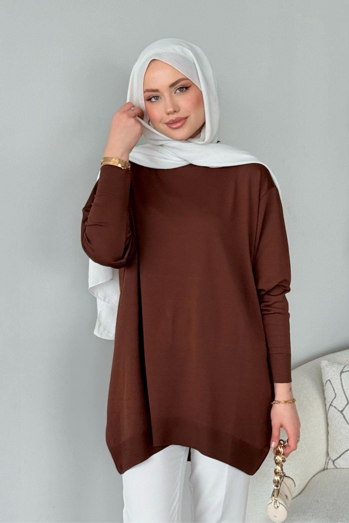 Helena Tunik Acıkahve, Fiyatları Helena Tunik Acıkahve - Haza Moda 