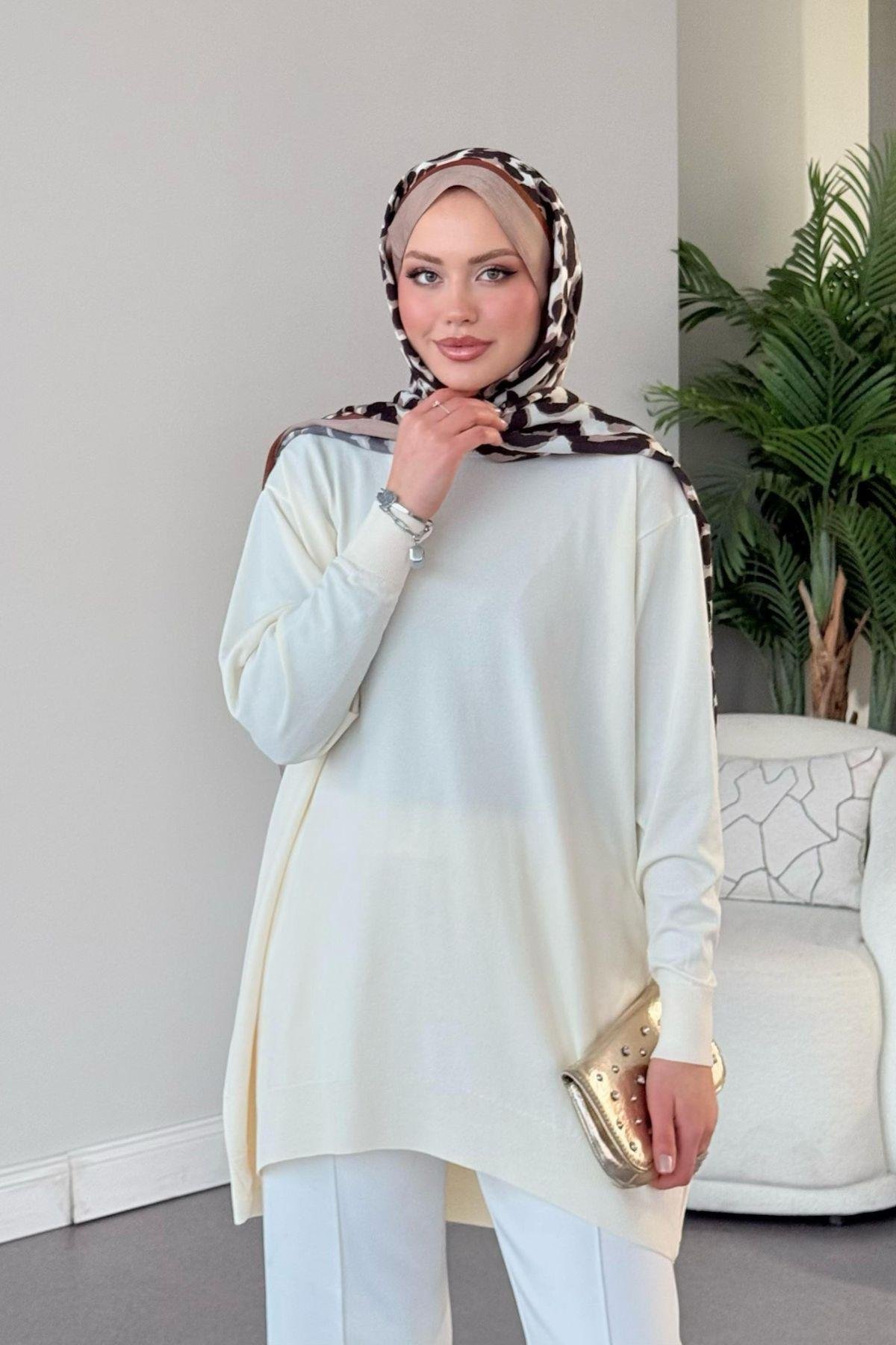 Helena Tunik Beyaz, Fiyatları Helena Tunik Beyaz - Haza Moda 