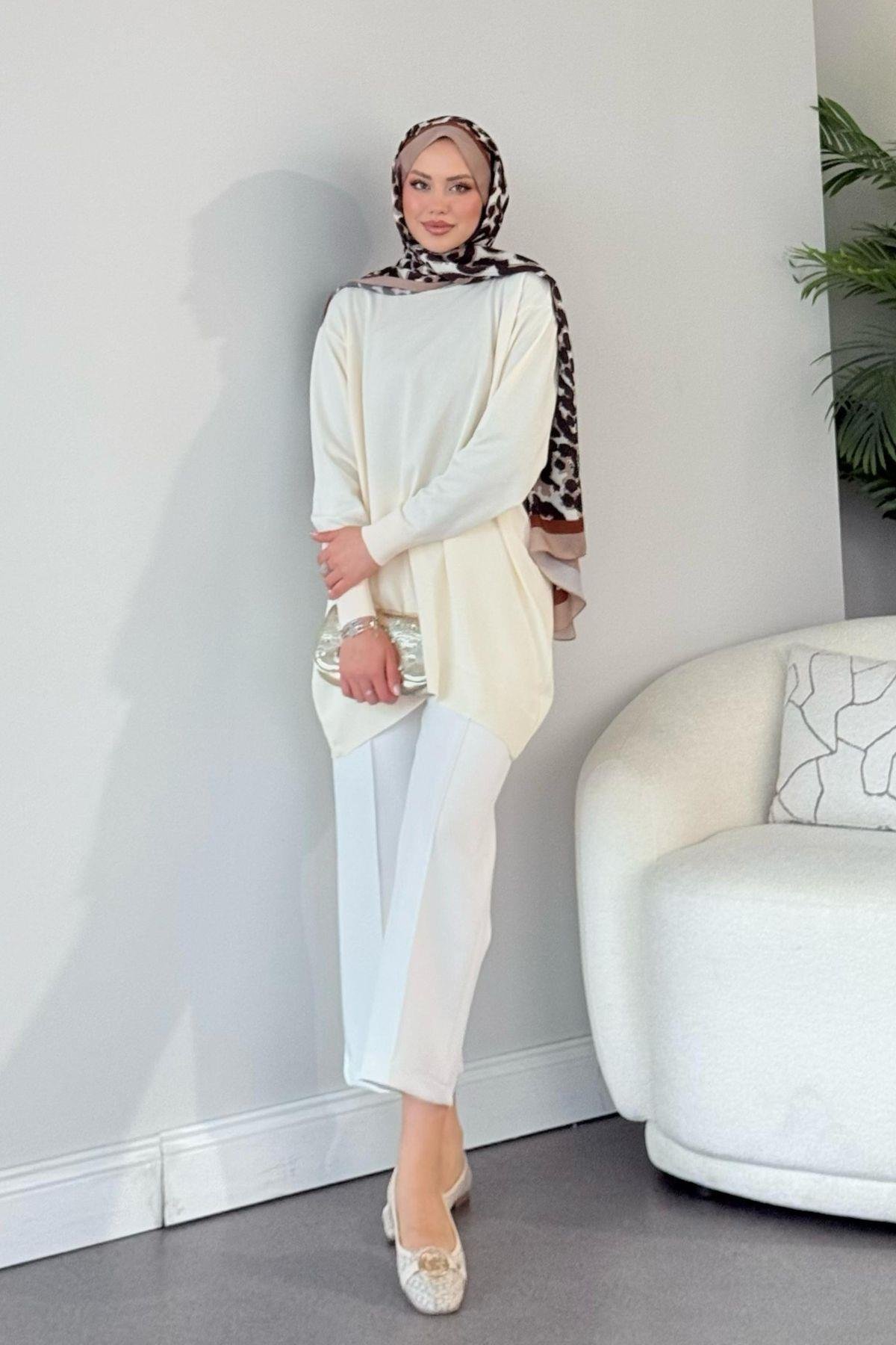 Helena Tunik Beyaz, Fiyatları Helena Tunik Beyaz - Haza Moda 