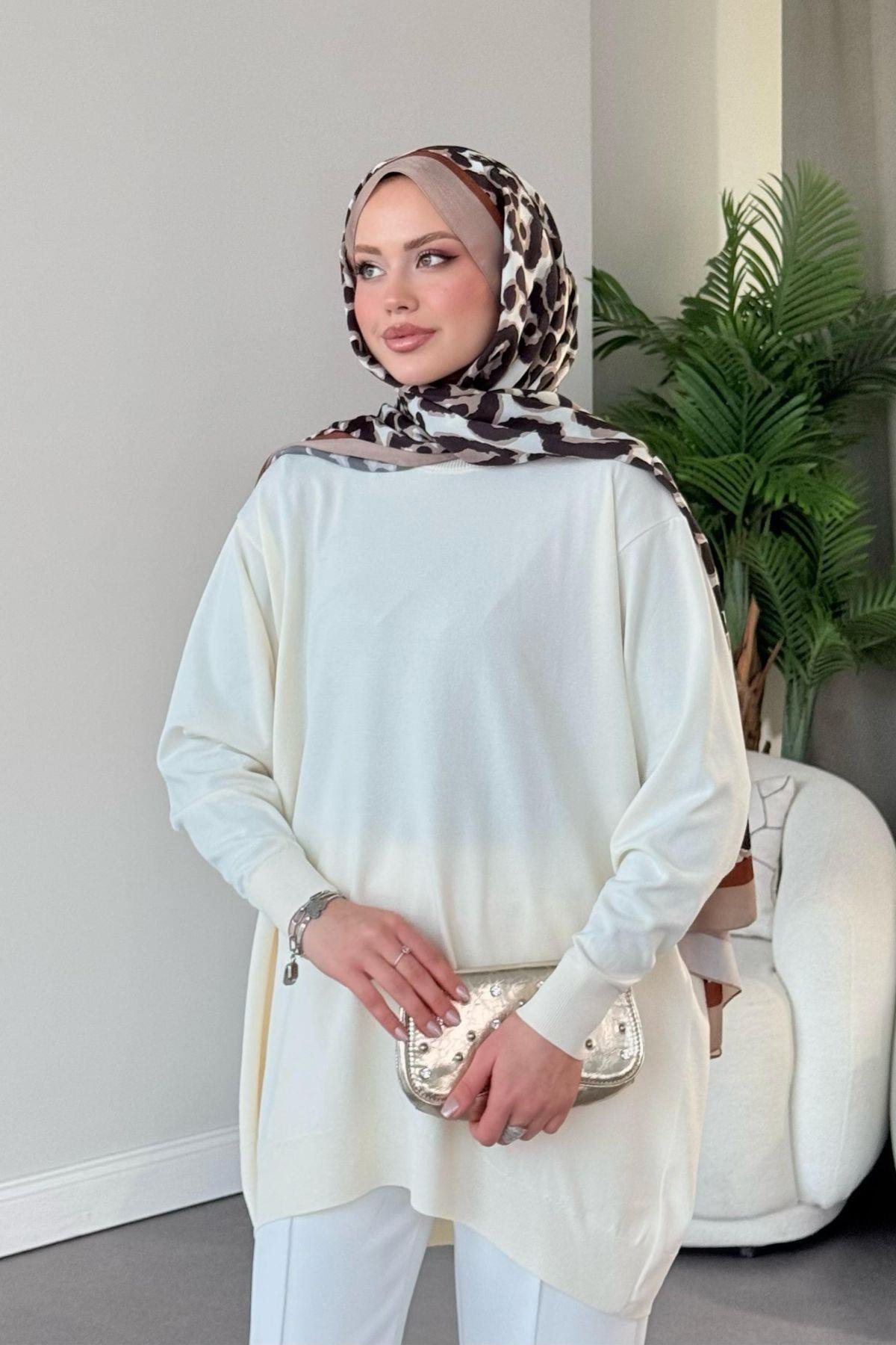 Helena Tunik Beyaz, Fiyatları Helena Tunik Beyaz - Haza Moda 