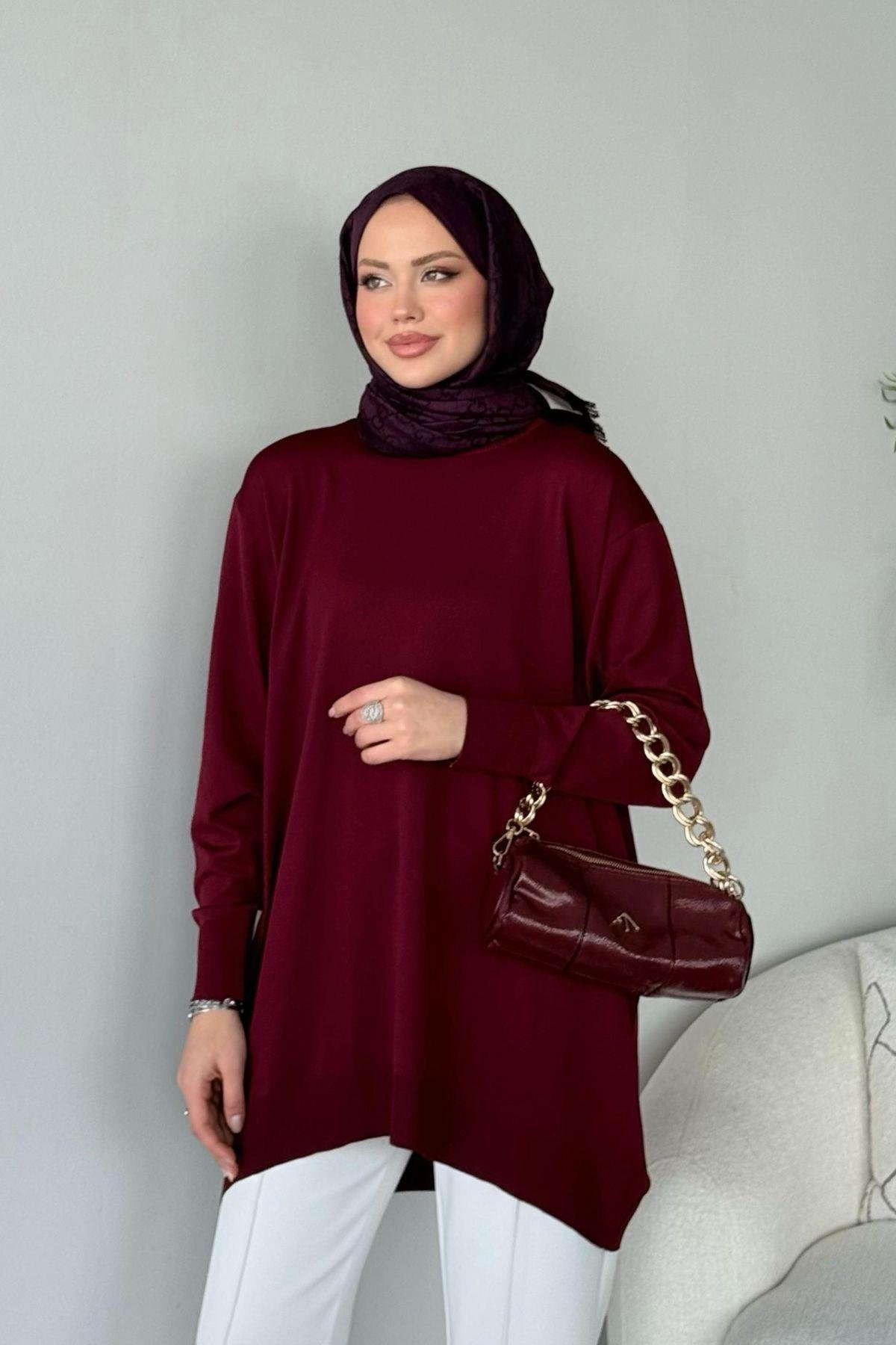 Helena Tunik Bordo, Fiyatları Helena Tunik Bordo - Haza Moda 