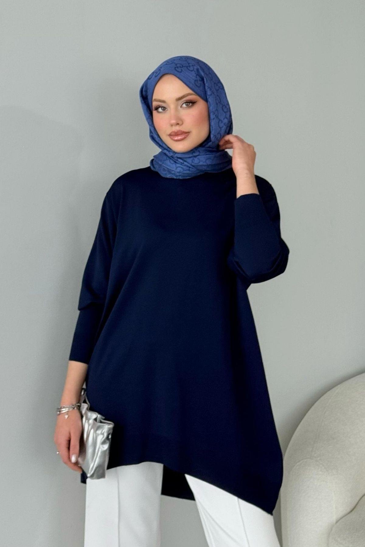 Helena Tunik Lacivert, Fiyatları Helena Tunik Lacivert - Haza Moda 
