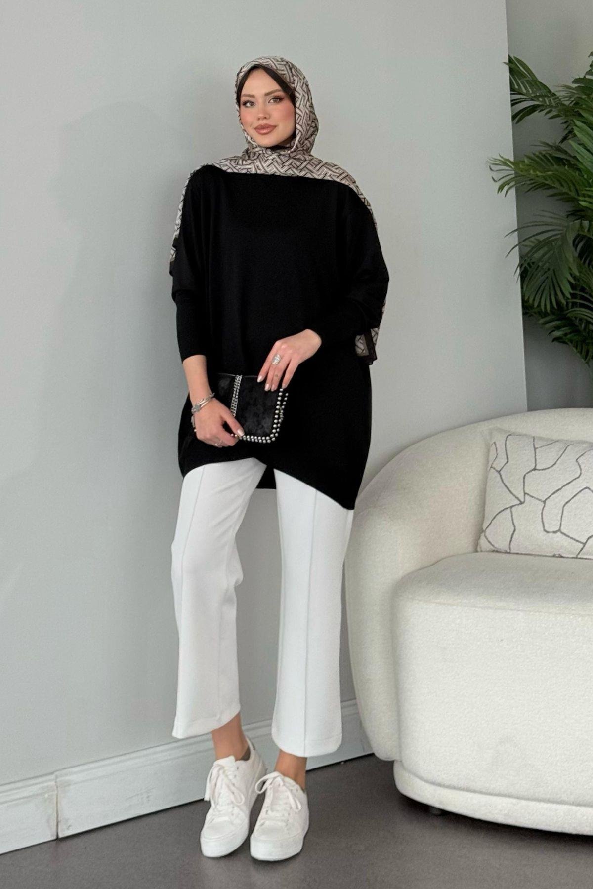 Helena Tunik Siyah, Fiyatları Helena Tunik Siyah - Haza Moda 