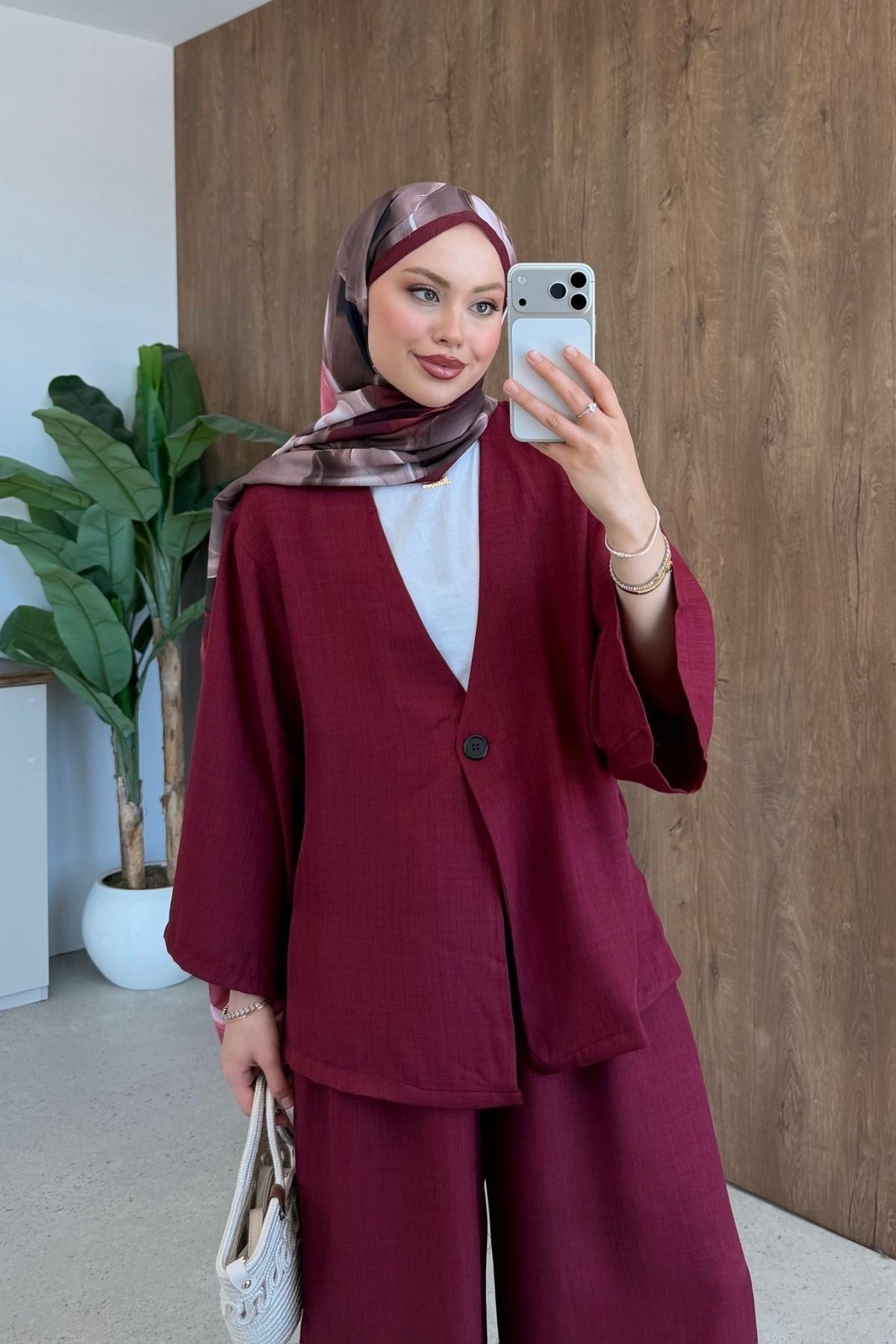 Helmi Keten İkili Takım Bordo, Fiyatları 
