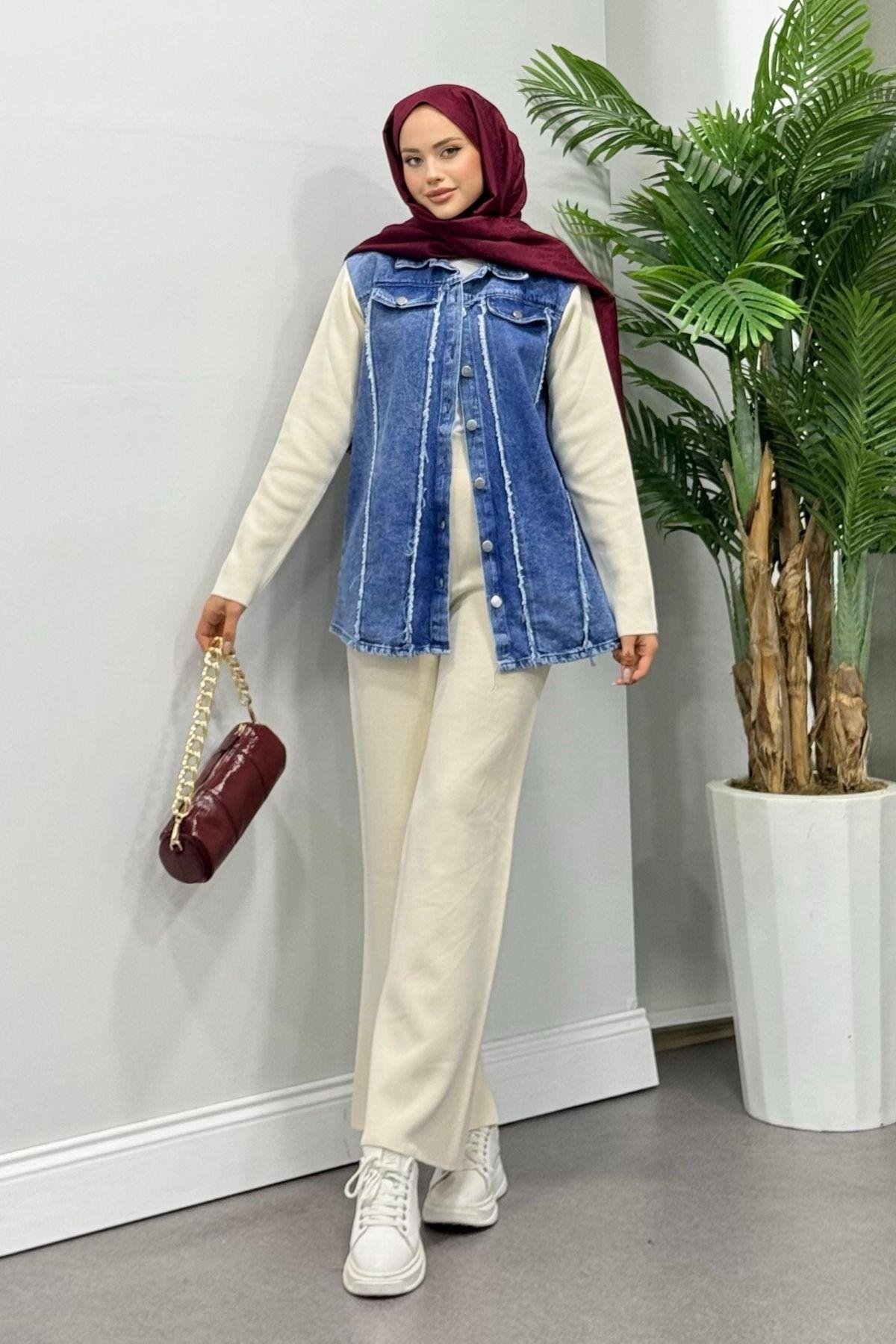 Henna Triko Jeans Takım Ekru, Fiyatları 