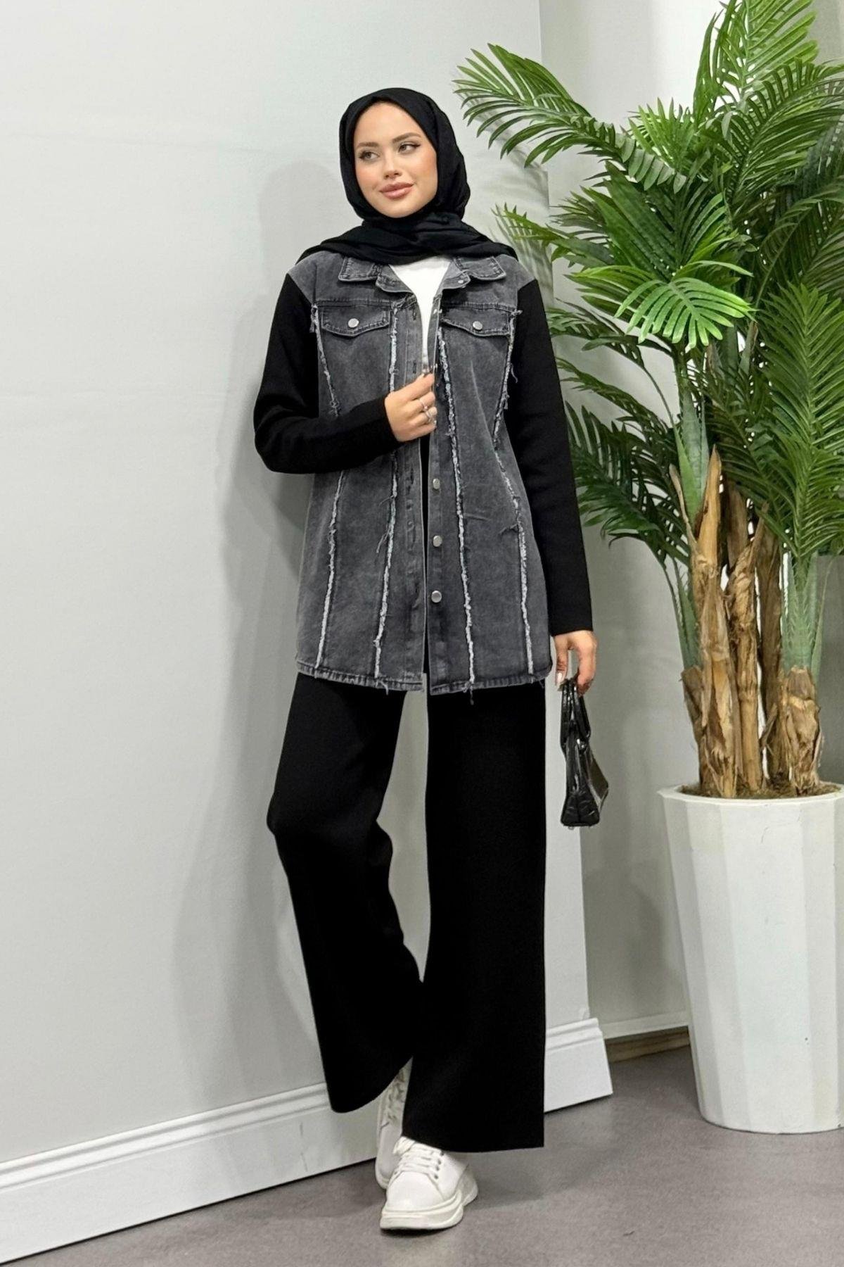 Henna Triko Jeans Takım Siyah, Fiyatları 