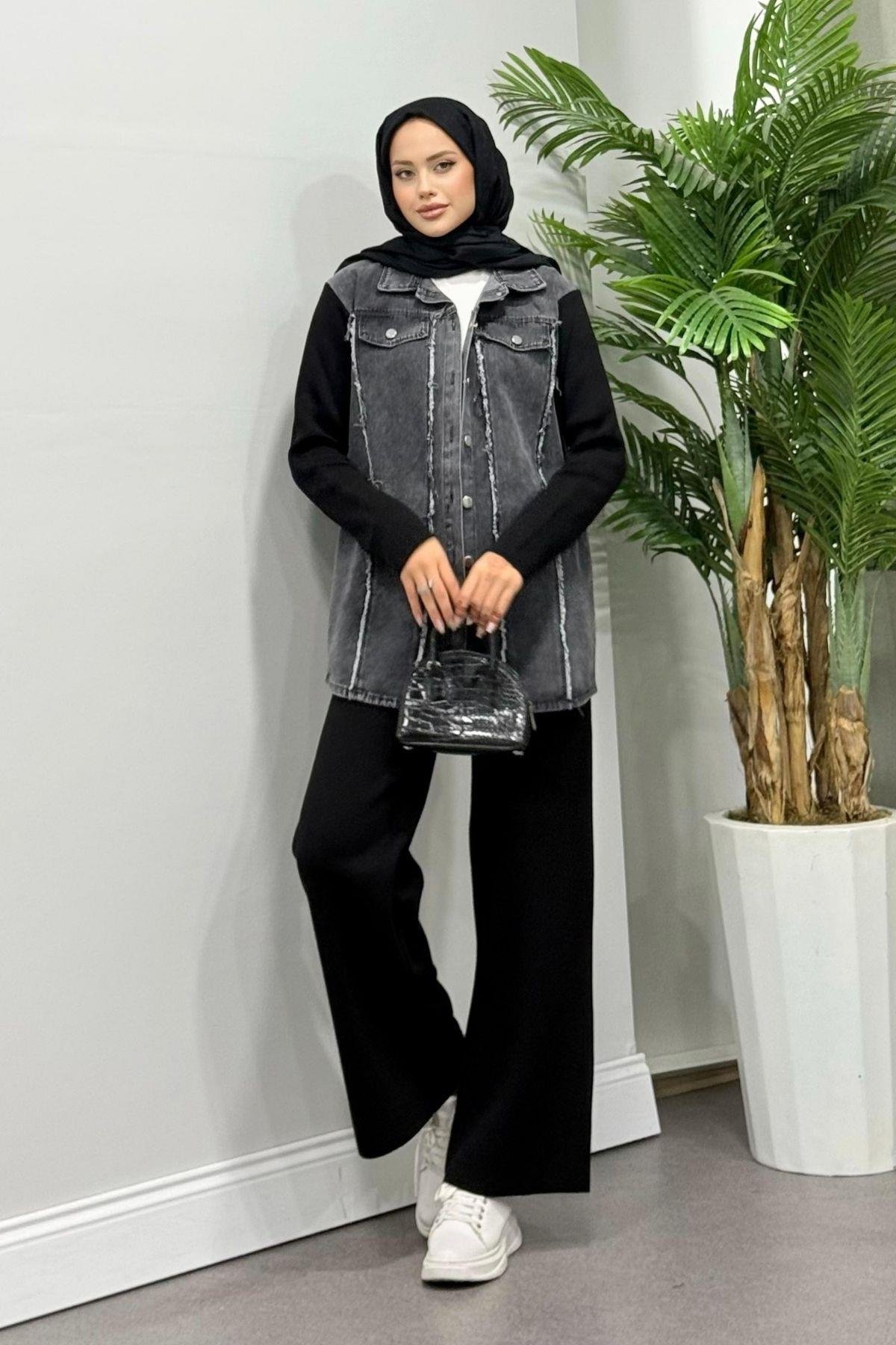 Henna Triko Jeans Takım Siyah, Fiyatları 