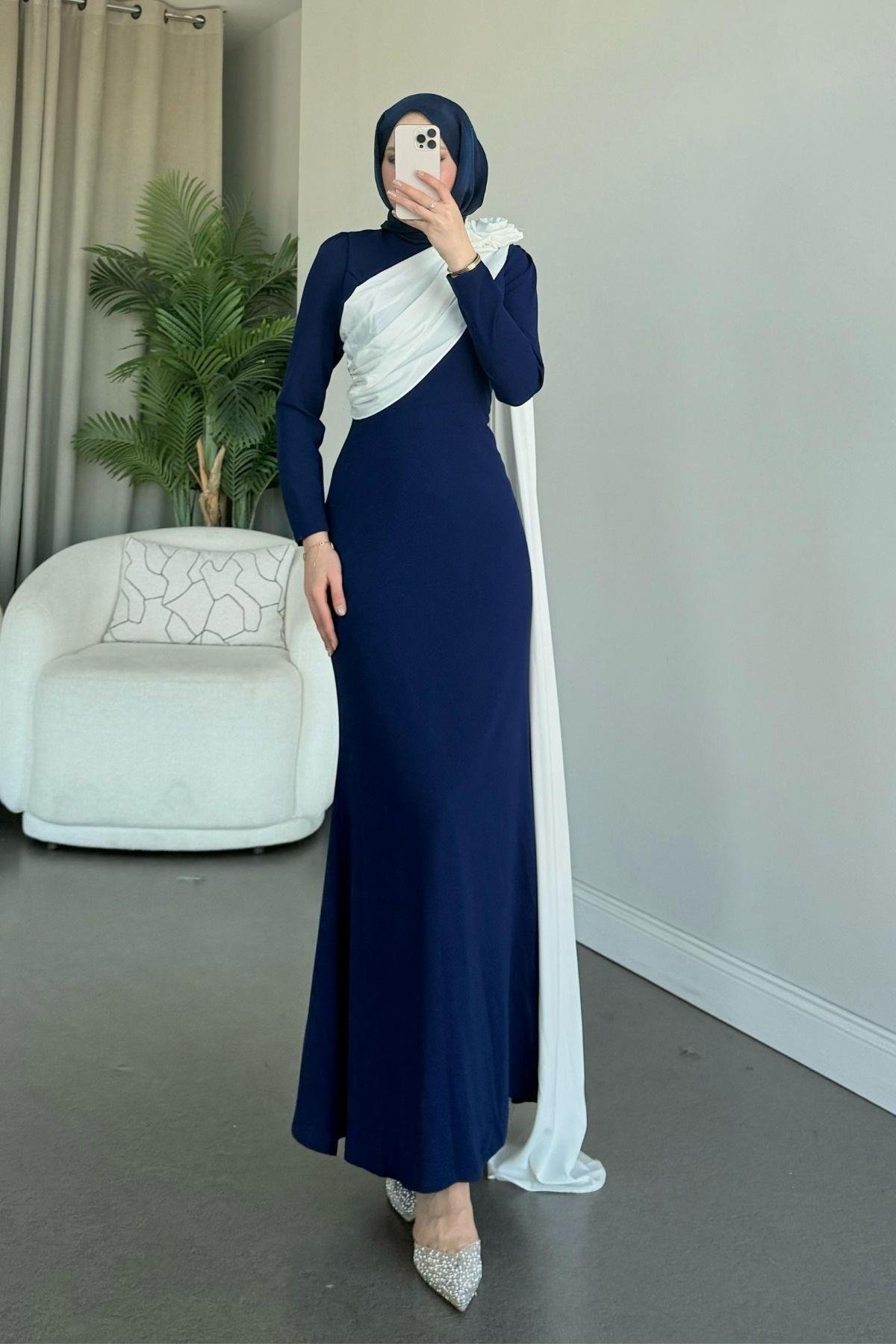 Hermony Abiye Lacivert, Fiyatları Hermony Abiye Lacivert - Haza Moda 