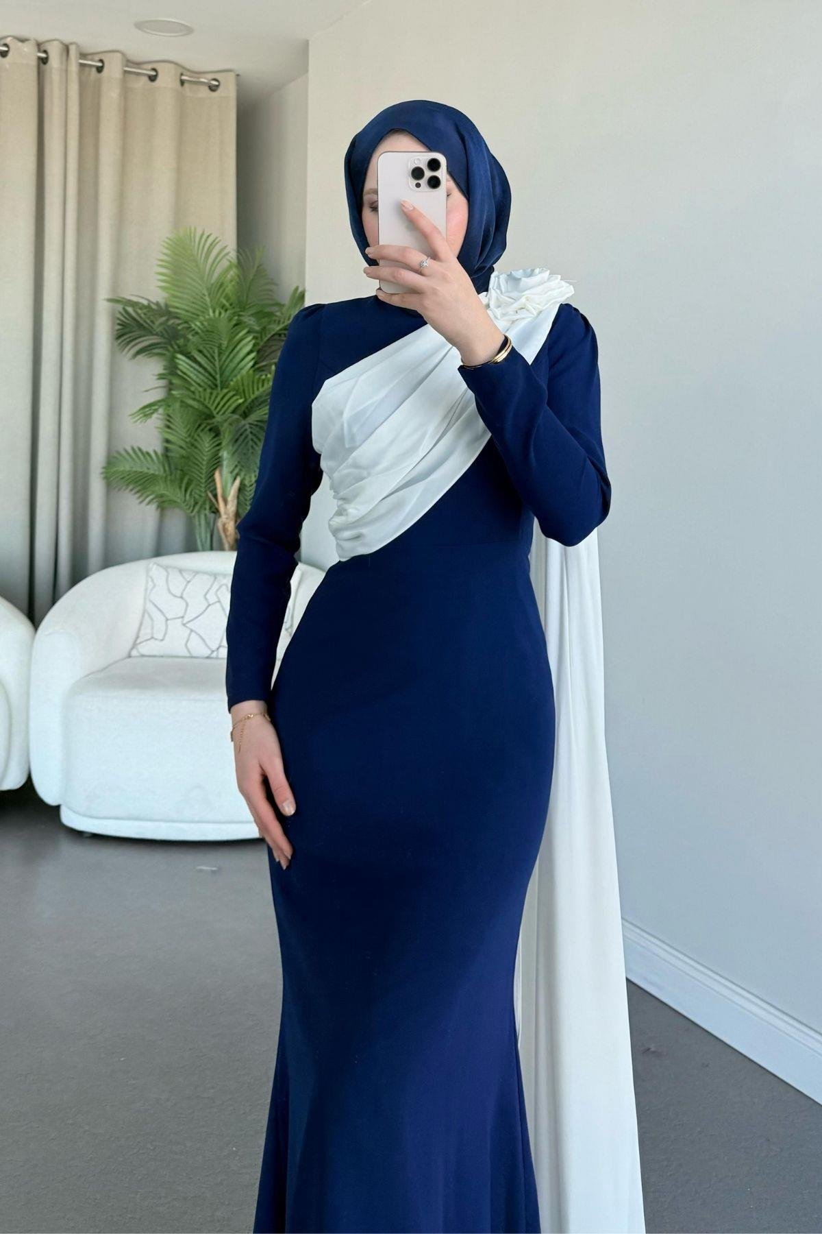 Hermony Abiye Lacivert, Fiyatları Hermony Abiye Lacivert - Haza Moda 