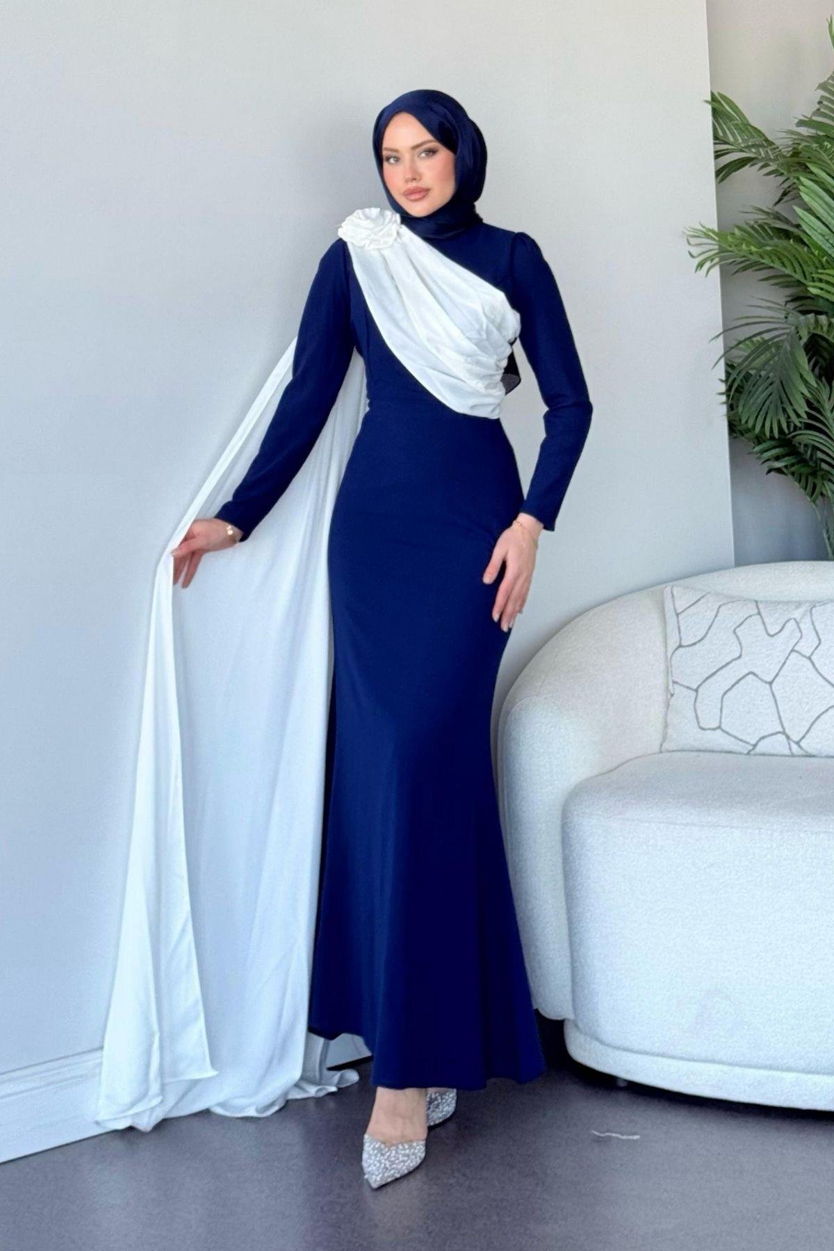 Hermony Abiye Lacivert, Fiyatları Hermony Abiye Lacivert - Haza Moda 