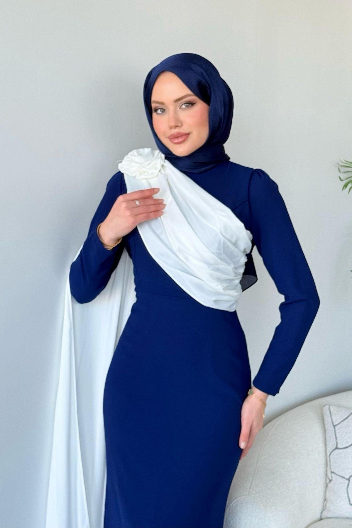 Hermony Abiye Lacivert, Fiyatları Hermony Abiye Lacivert - Haza Moda 