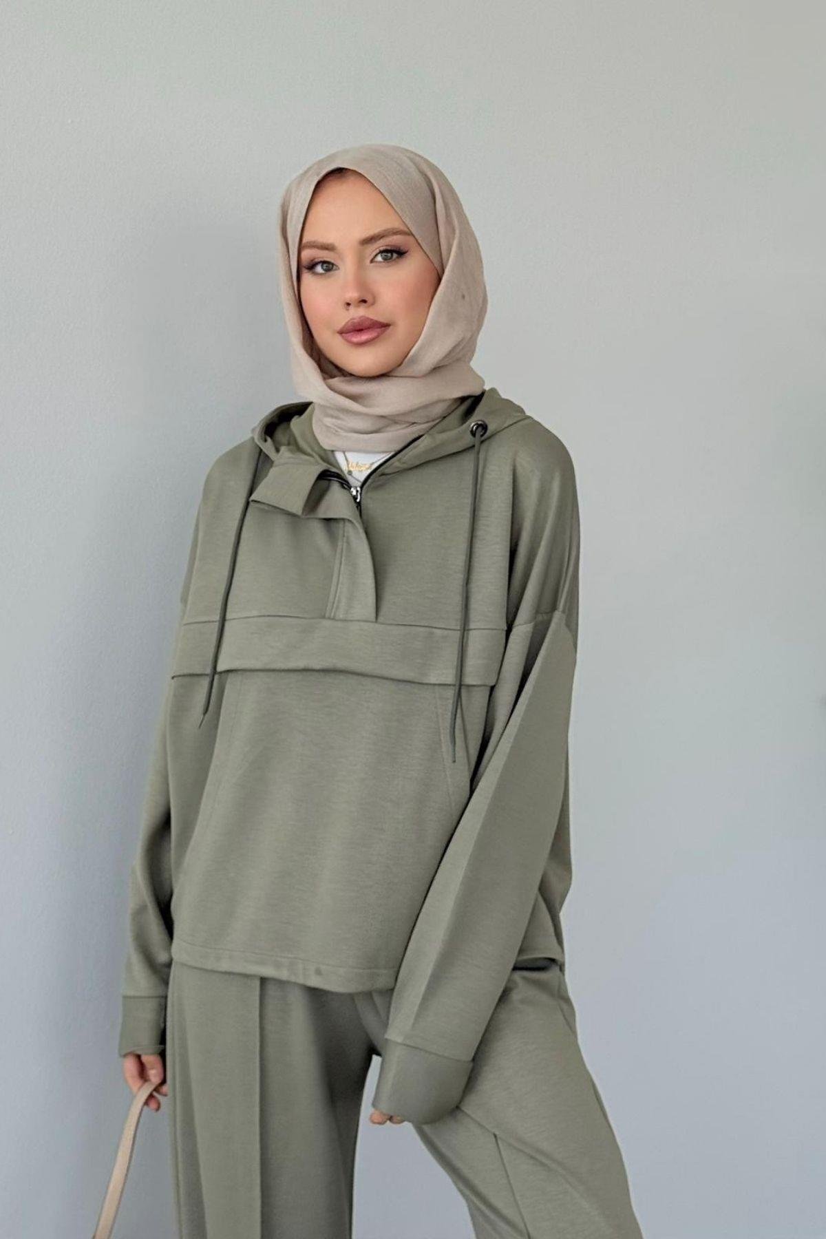 Hilla Oys Takım Haki , Fiyatları Hilla Oys Takım Haki   Haza Moda 