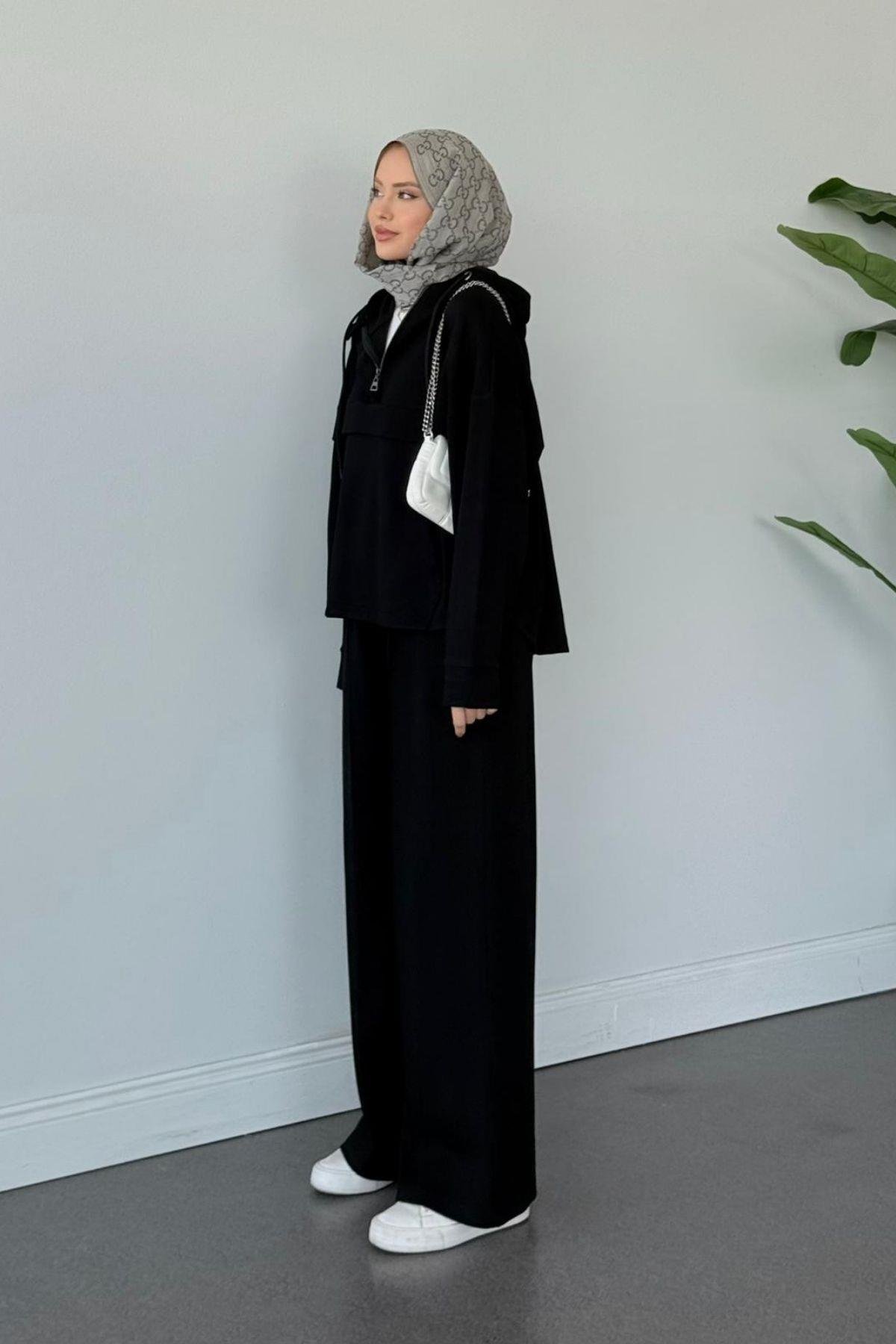 Hilla Oys Takım Siyah, Fiyatları Hilla Oys Takım Siyah Haza Moda 