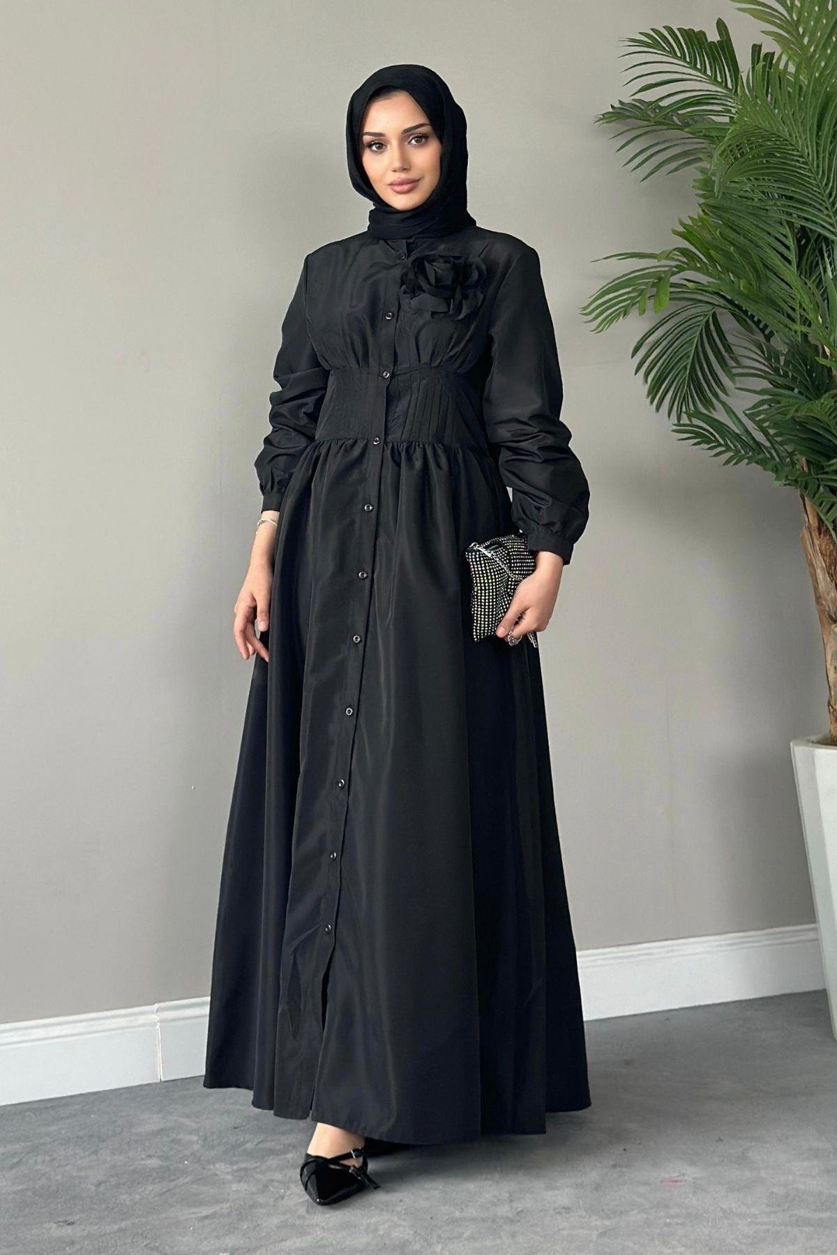 Hivda Gül Elbise Siyah, Fiyatları 