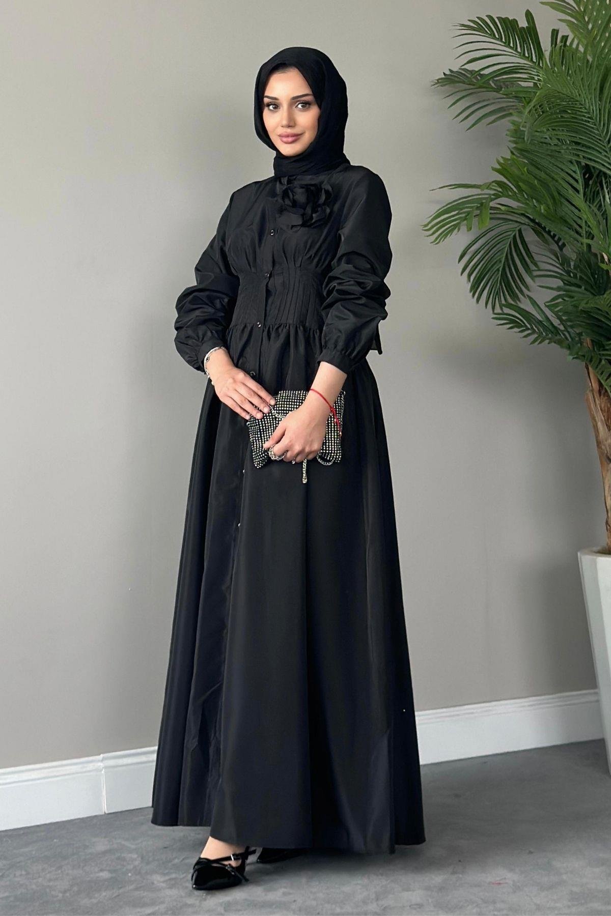 Hivda Gül Elbise Siyah, Fiyatları 