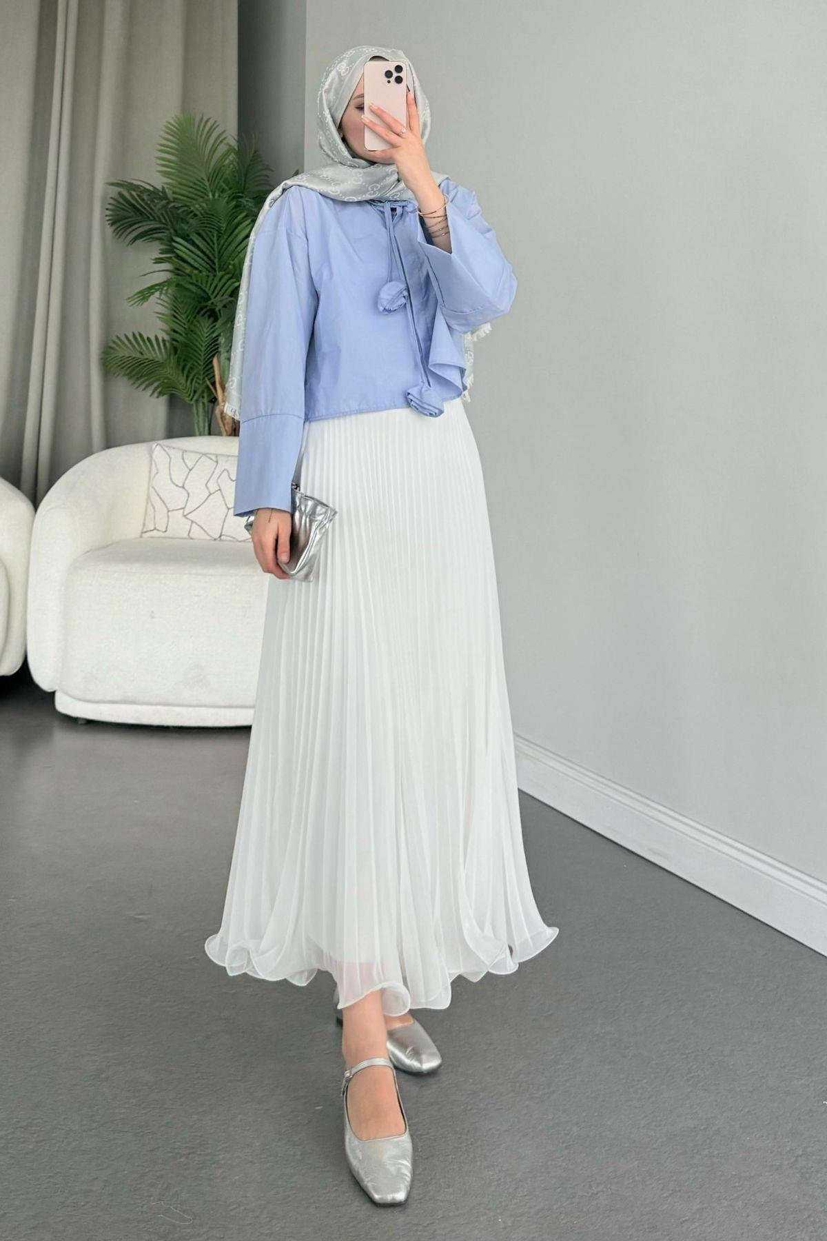 Huda Crop Gömlek Bebemavi, Fiyatları 