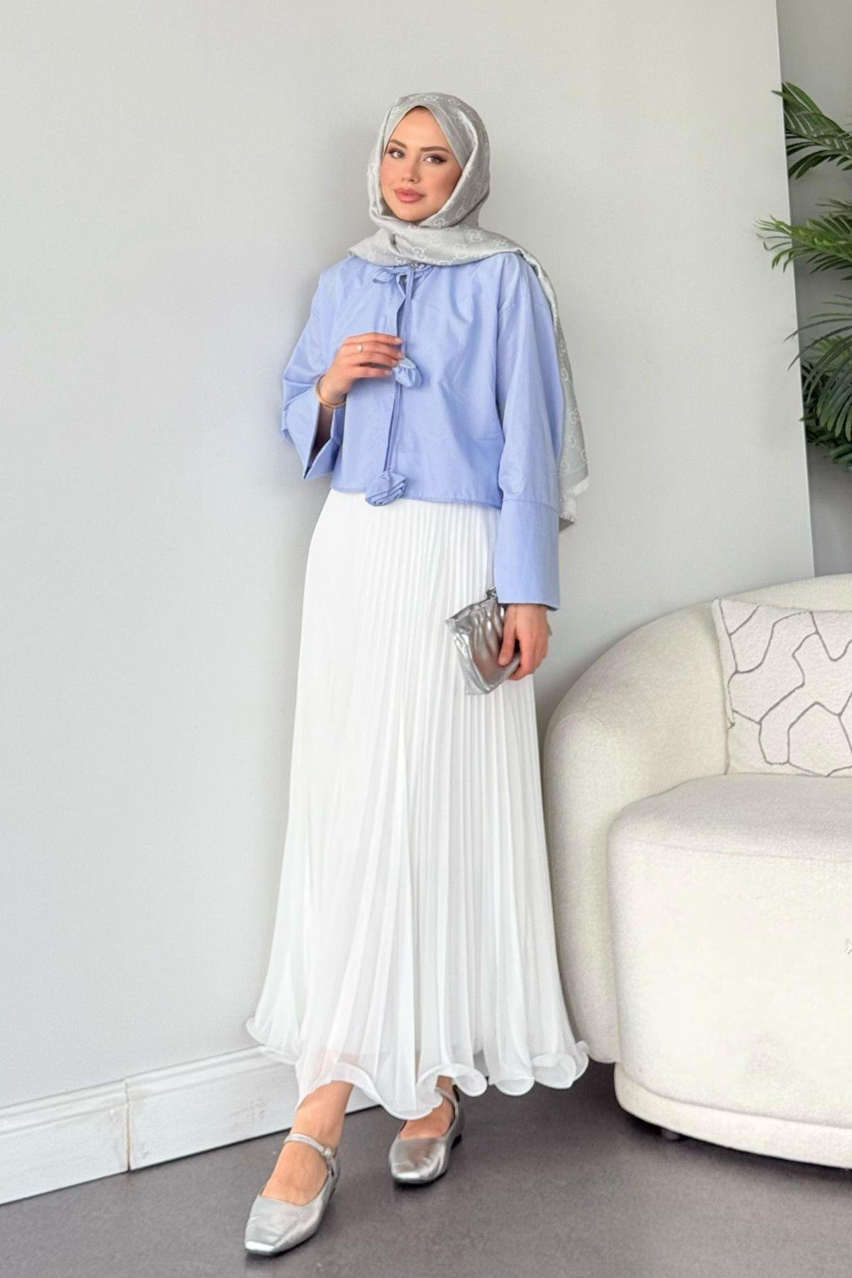 Huda Crop Gömlek Bebemavi, Fiyatları 