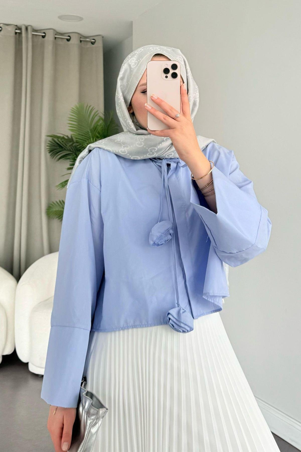 Huda Crop Gömlek Bebemavi, Fiyatları 