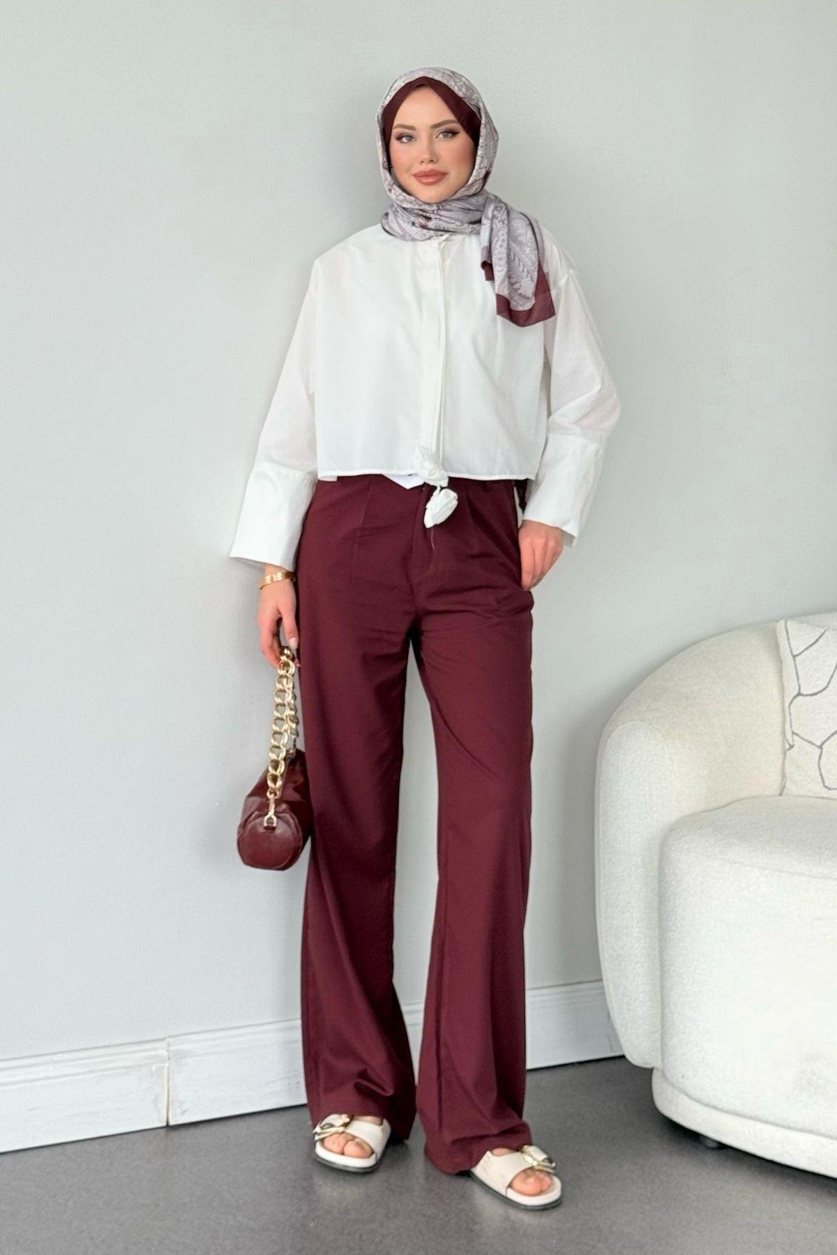 Huda Crop Gömlek Beyaz, Fiyatları 