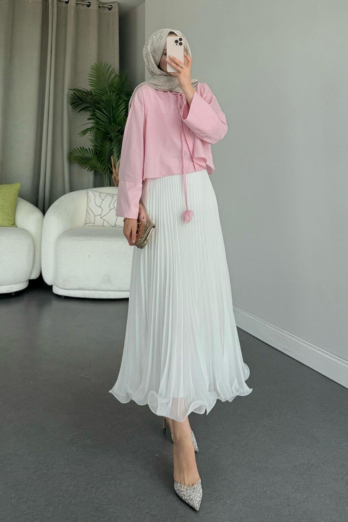 Huda Crop Gömlek Pudra, Fiyatları 