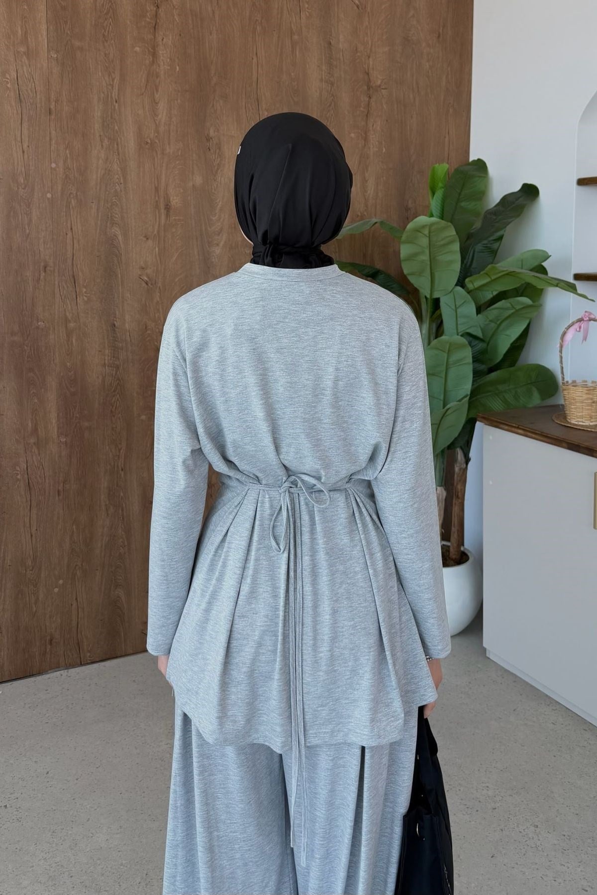 Hünkar Büzgülü Penye Takım Gri, Fiyatları Hünkar Büzgülü Penye Takım Gri| Haza Moda