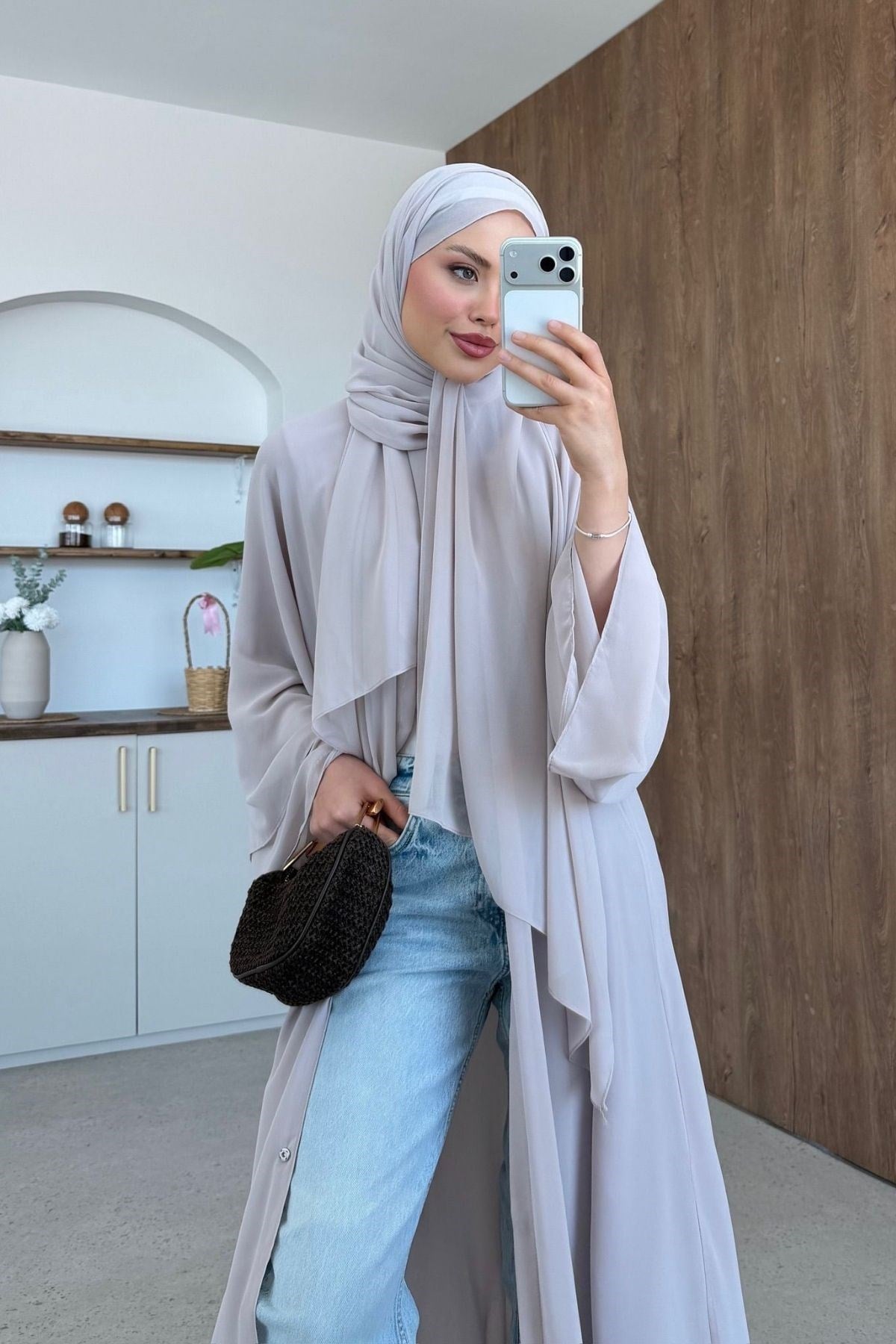 Hürrem Şallı Abaya Bej, Fiyatları Hürrem Şallı Abaya Bej| Haza Moda