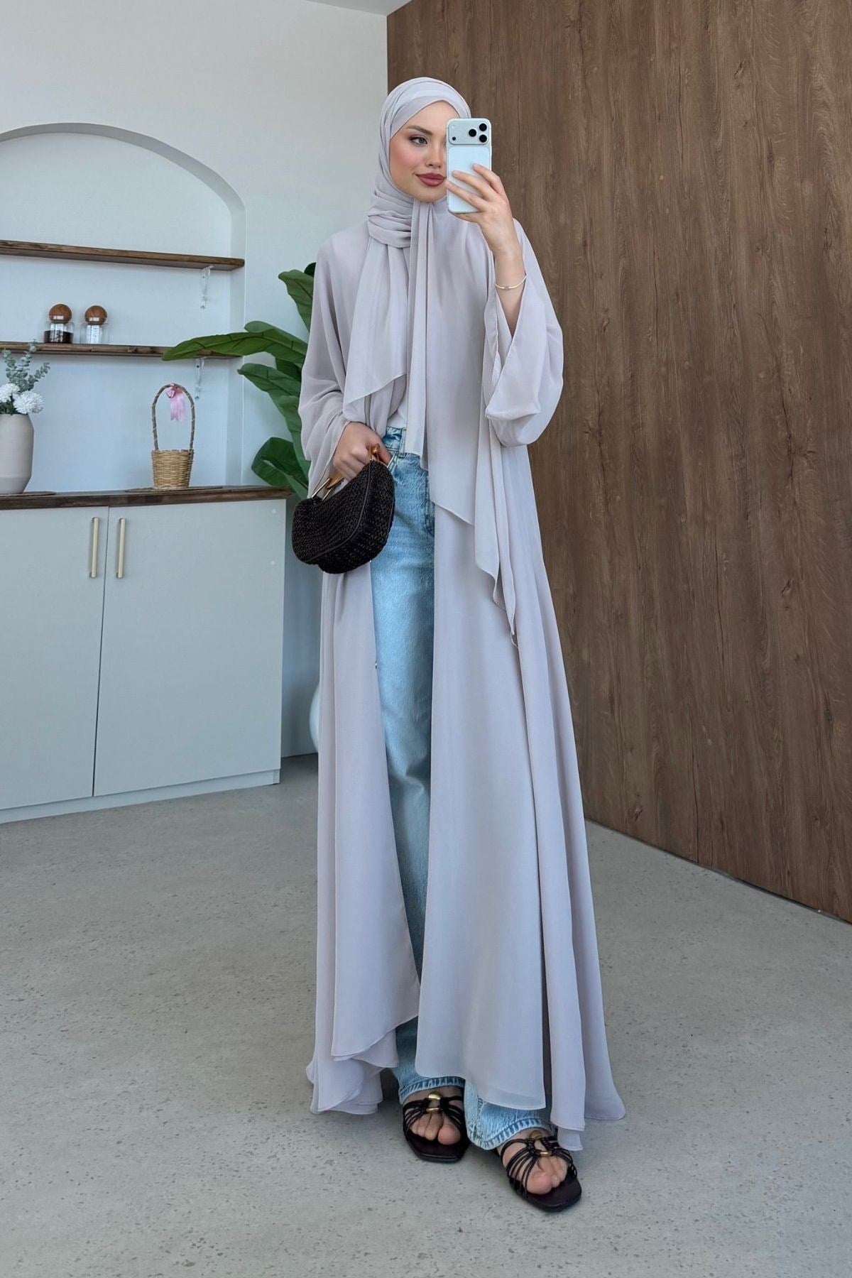 Hürrem Şallı Abaya Bej, Fiyatları Hürrem Şallı Abaya Bej| Haza Moda