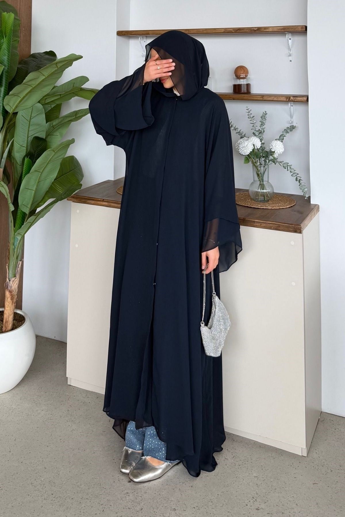 Hürrem Şallı Abaya Lacivert, Fiyatları 