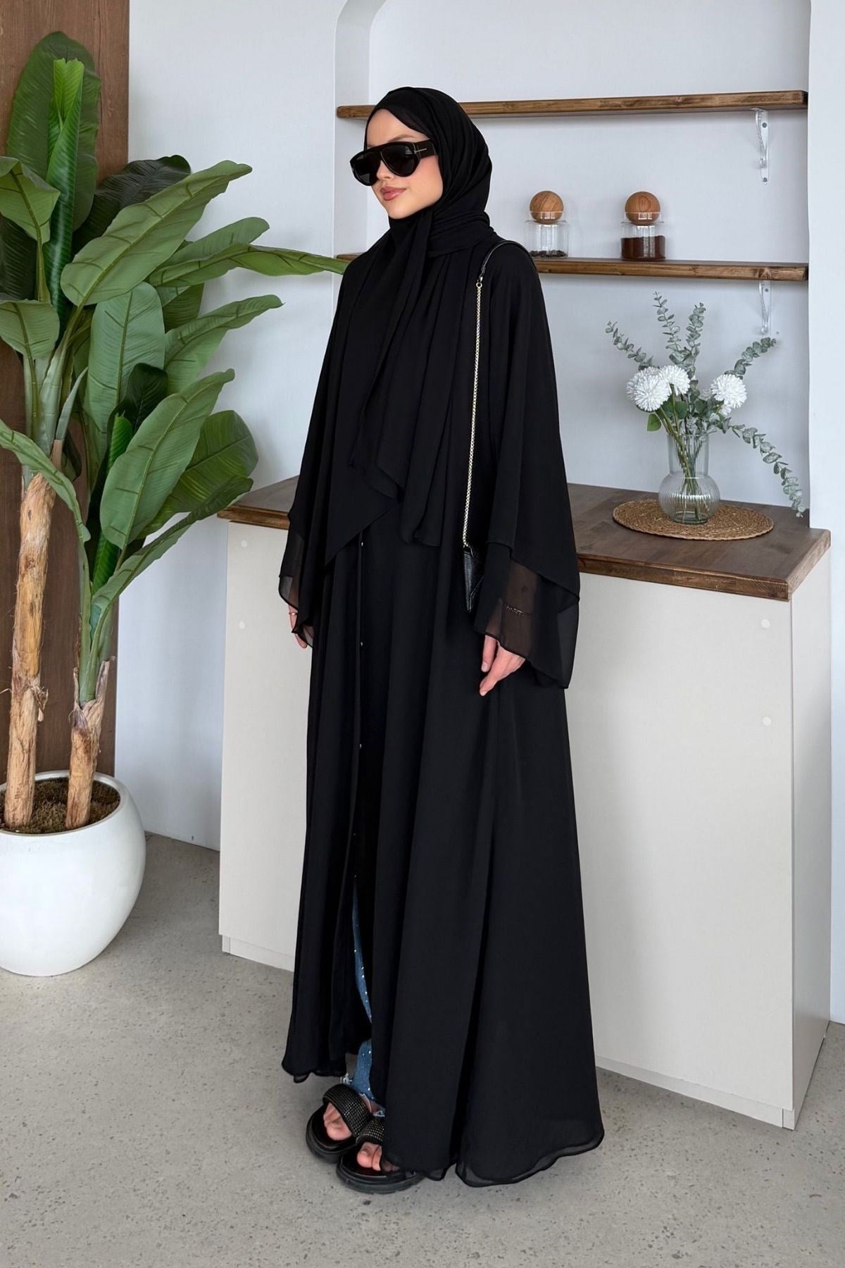 Hürrem Şallı Abaya Siyah, Fiyatları 