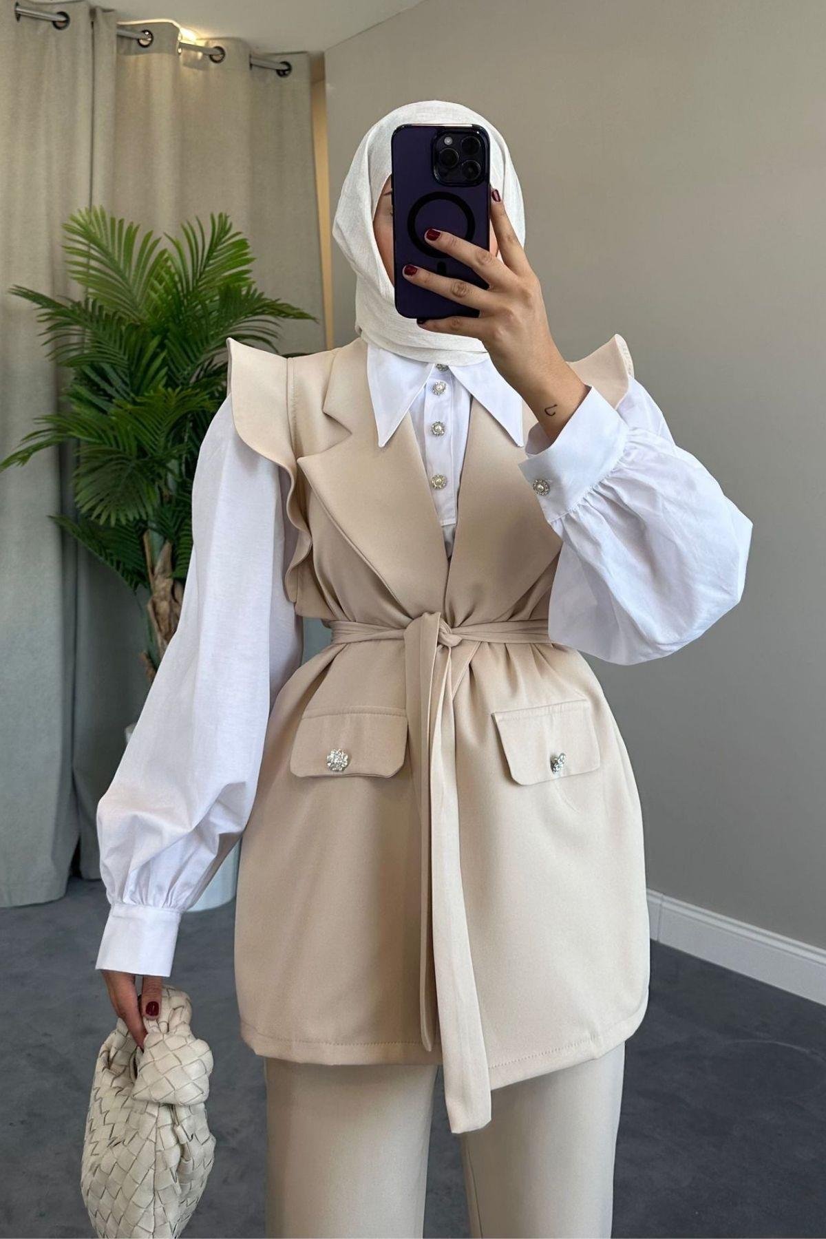 Hürrem Yelekli Takım Bej, Fiyatları 