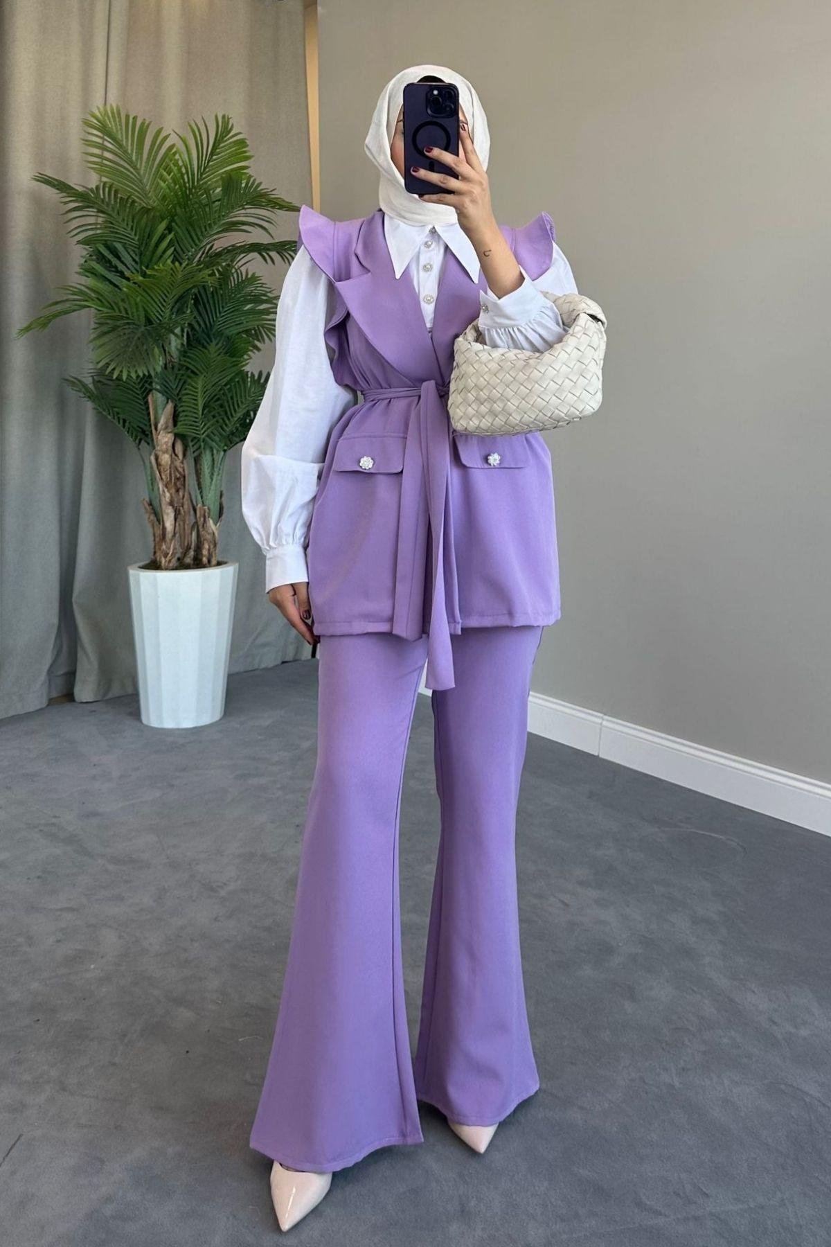 Hürrem Yelekli Takım Lila, Fiyatları 