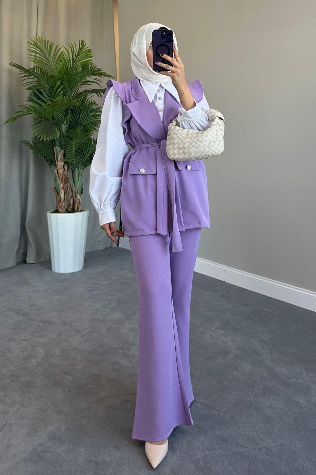 Hürrem Yelekli Takım Lila, Fiyatları 