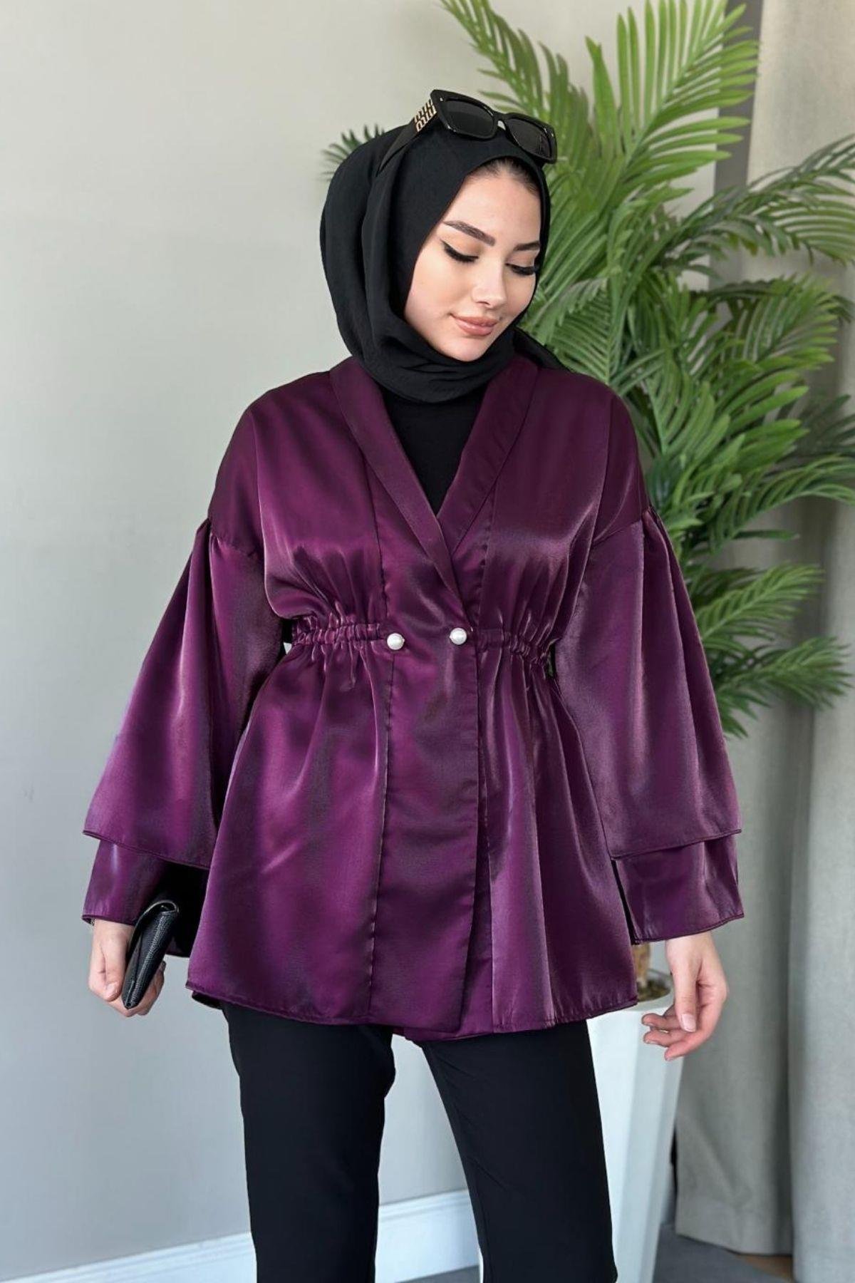 İğneli Tafta Ceket Mürdüm, Fiyatları 