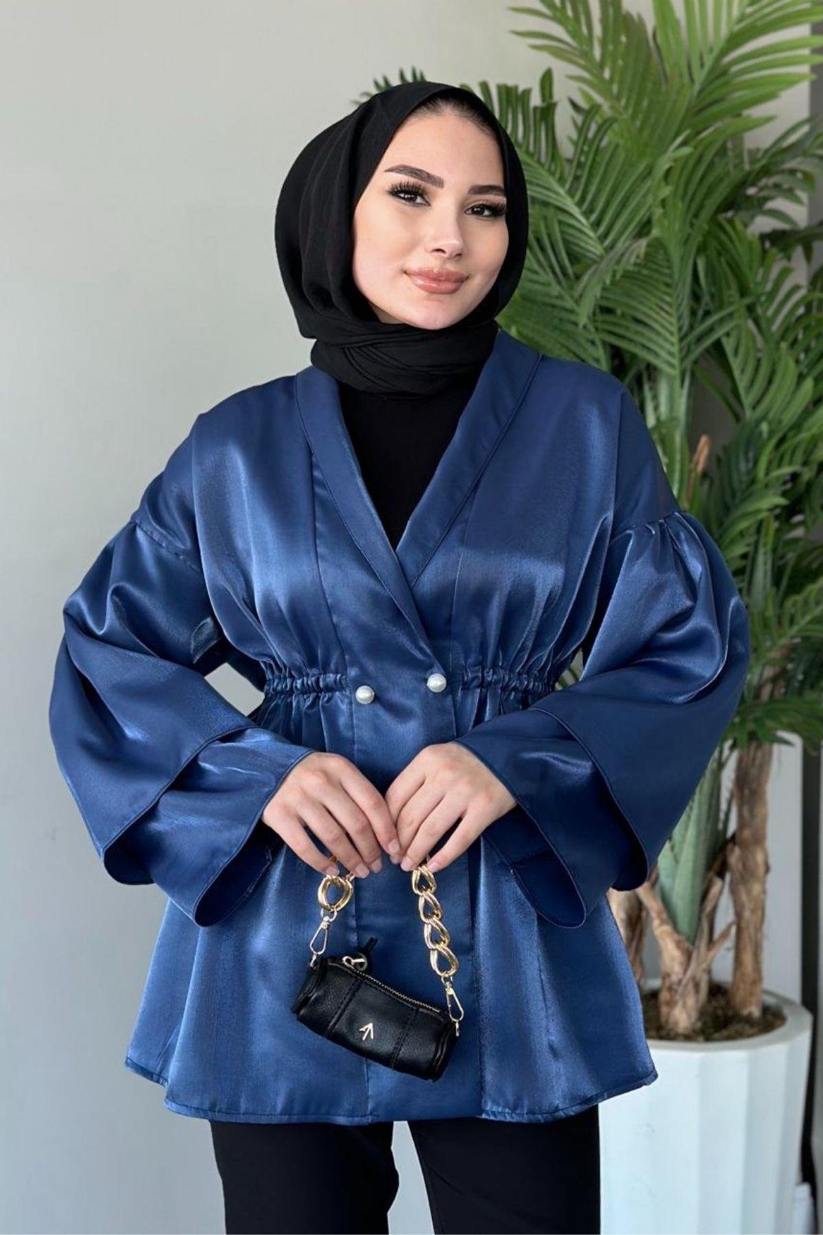 İğneli Tafta Ceket Saks, Fiyatları 