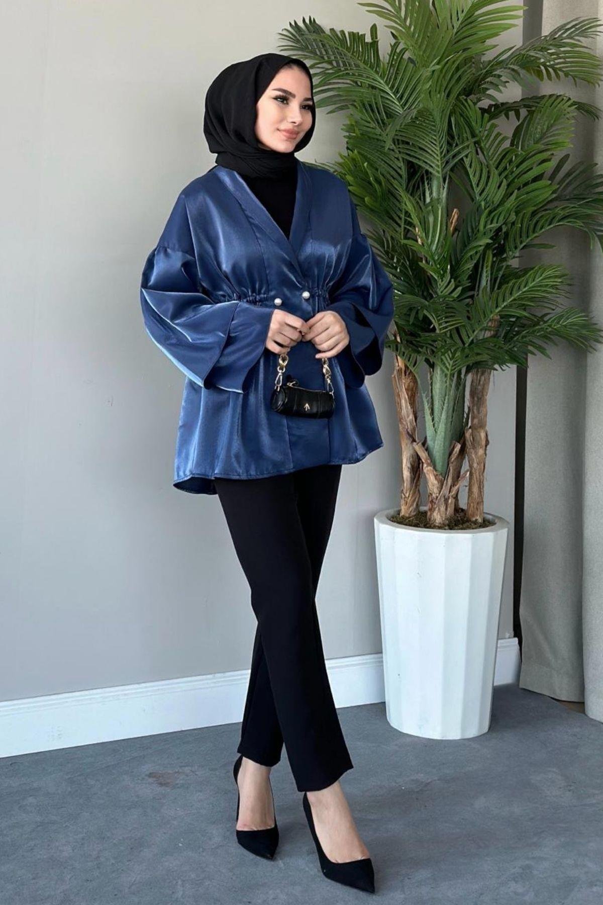 İğneli Tafta Ceket Saks, Fiyatları 