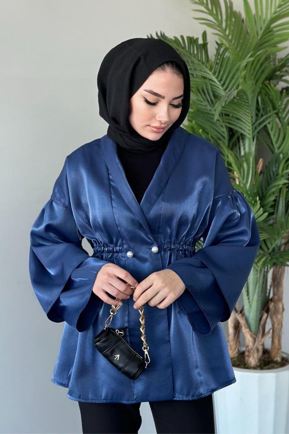 İğneli Tafta Ceket Saks, Fiyatları 