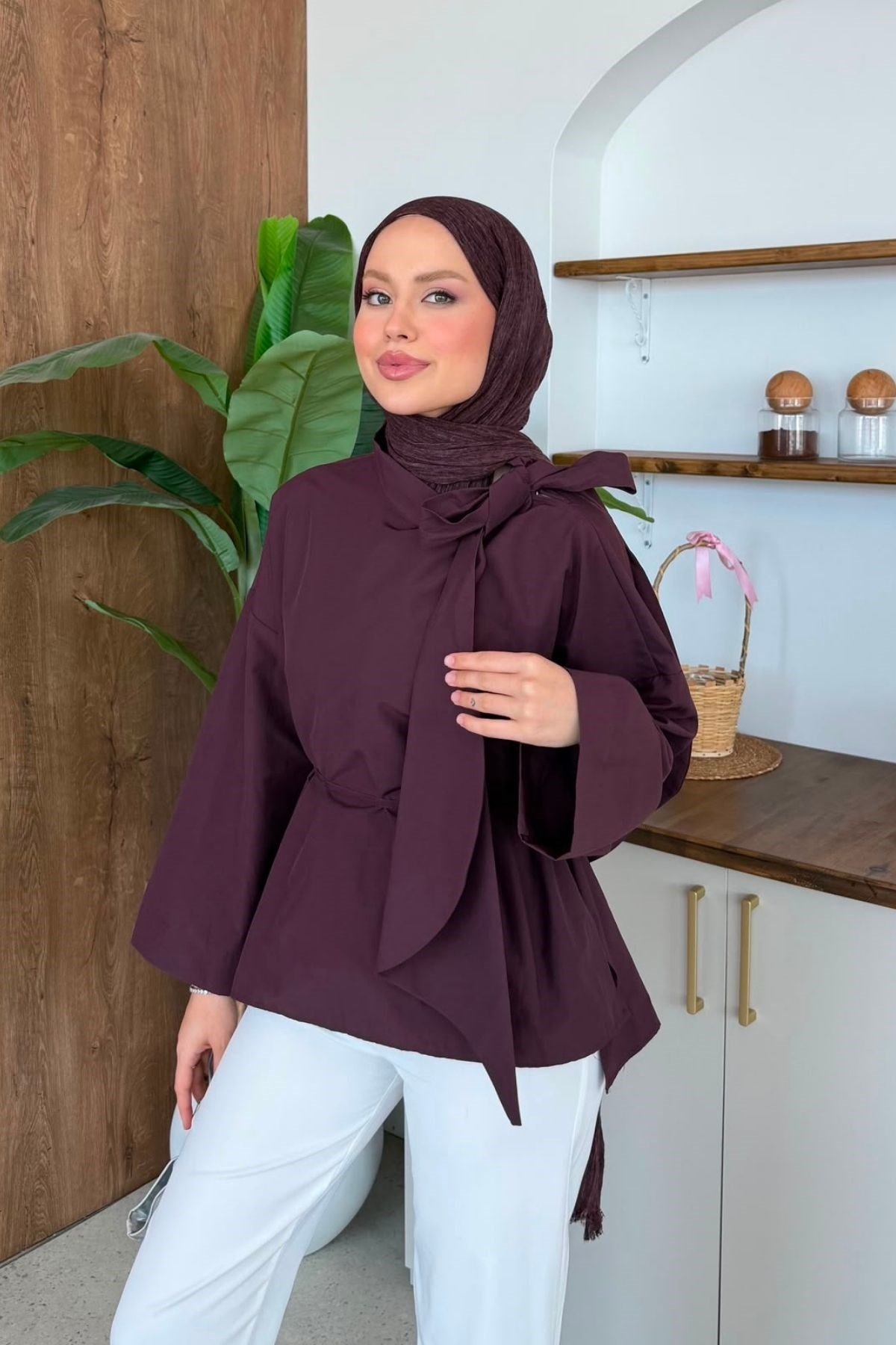 İkra Dik Yaka Gömlek Mürdüm, Fiyatları 