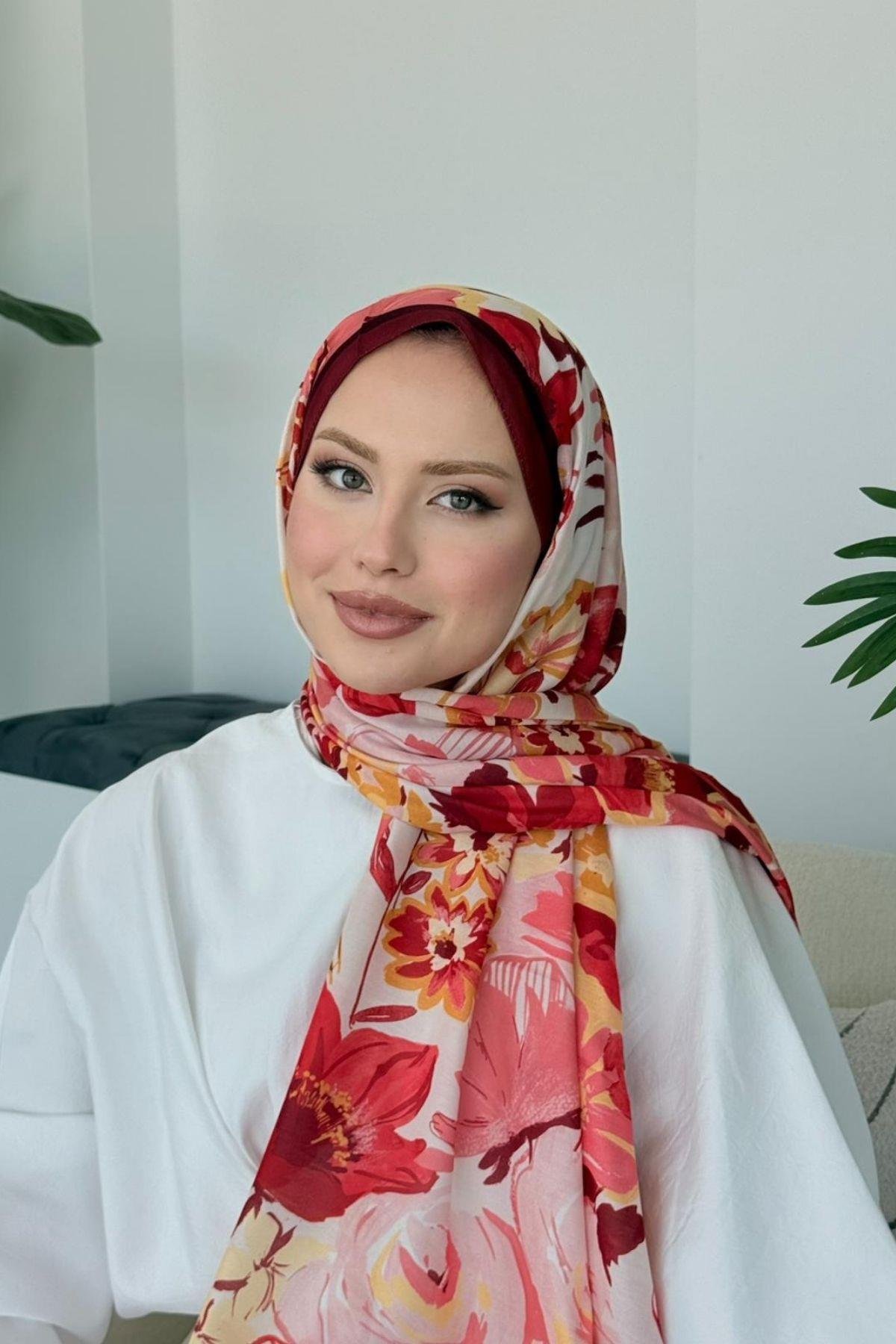 İkra Soft Şal Kırmızı, Fiyatları İkra Soft Şal Kırmızı- Haza Moda 