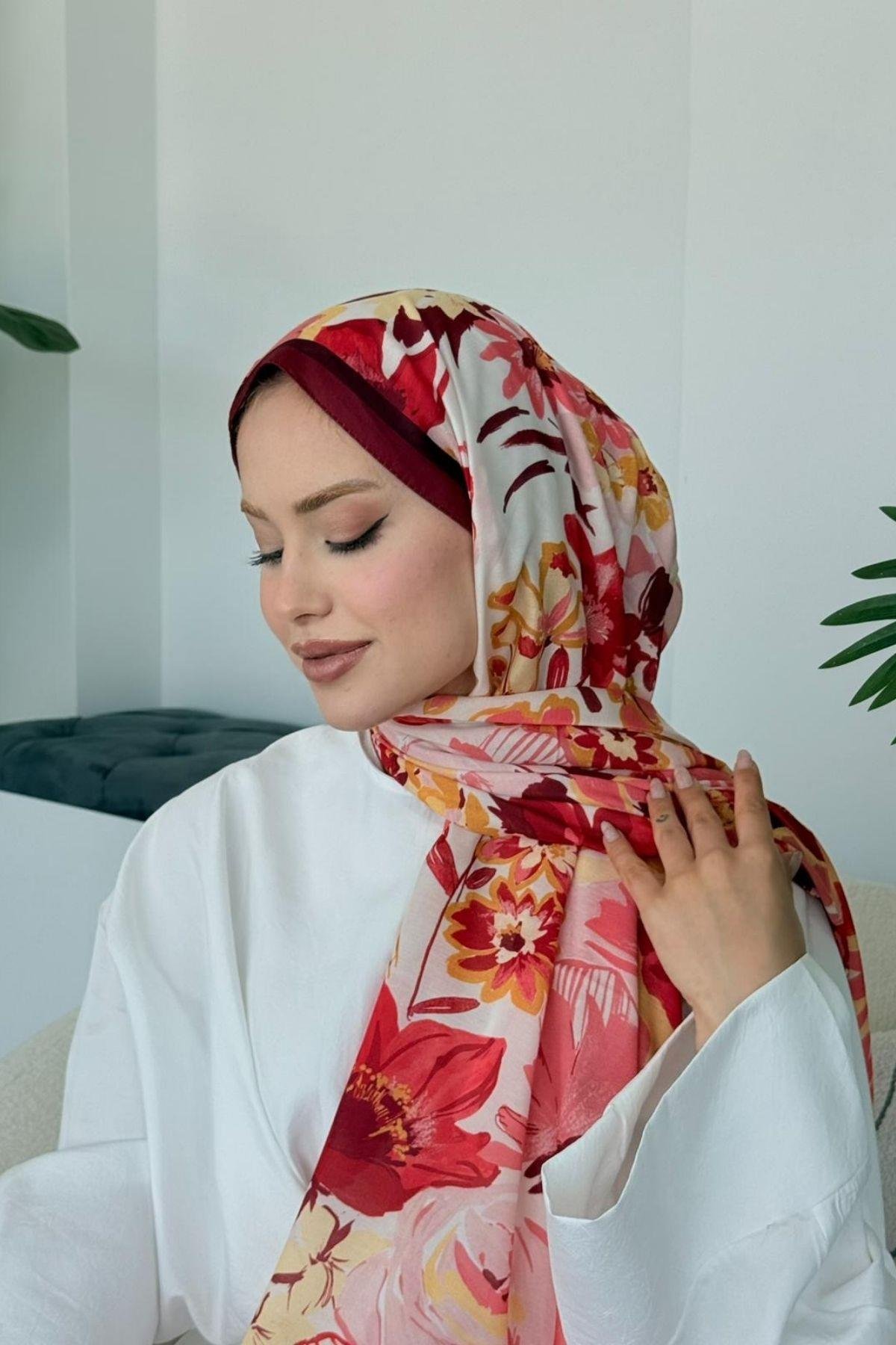 İkra Soft Şal Kırmızı, Fiyatları İkra Soft Şal Kırmızı- Haza Moda 