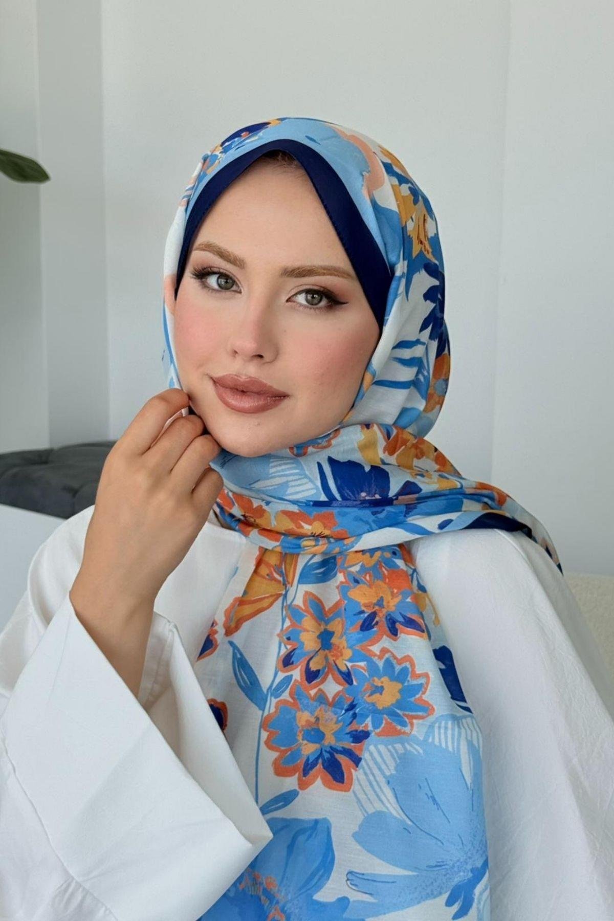 İkra Soft Şal Lacivert, Fiyatları İkra Soft Şal Lacivert- Haza Moda 