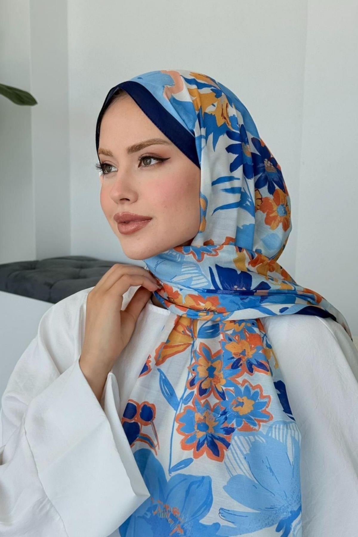 İkra Soft Şal Lacivert, Fiyatları İkra Soft Şal Lacivert- Haza Moda 