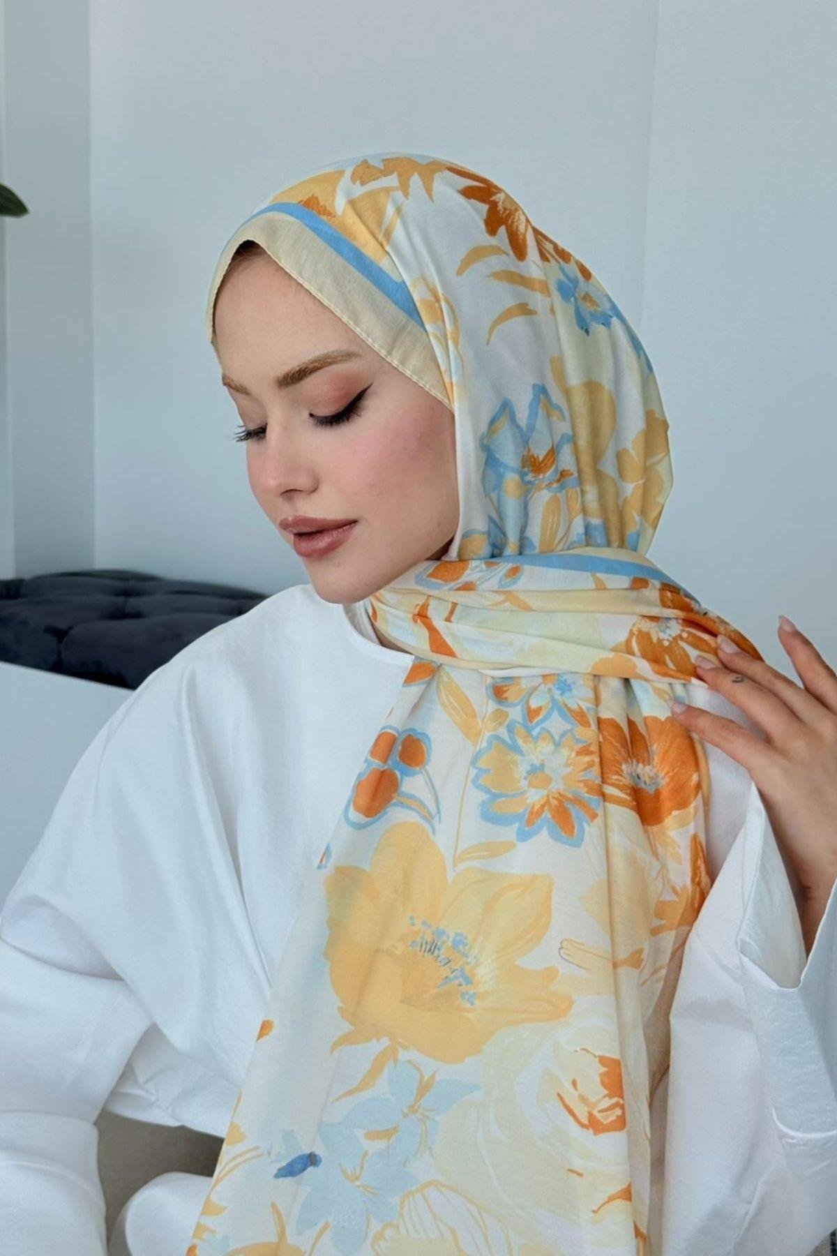 İkra Soft Şal Sarı, Fiyatları İkra Soft Şal Sarı- Haza Moda 