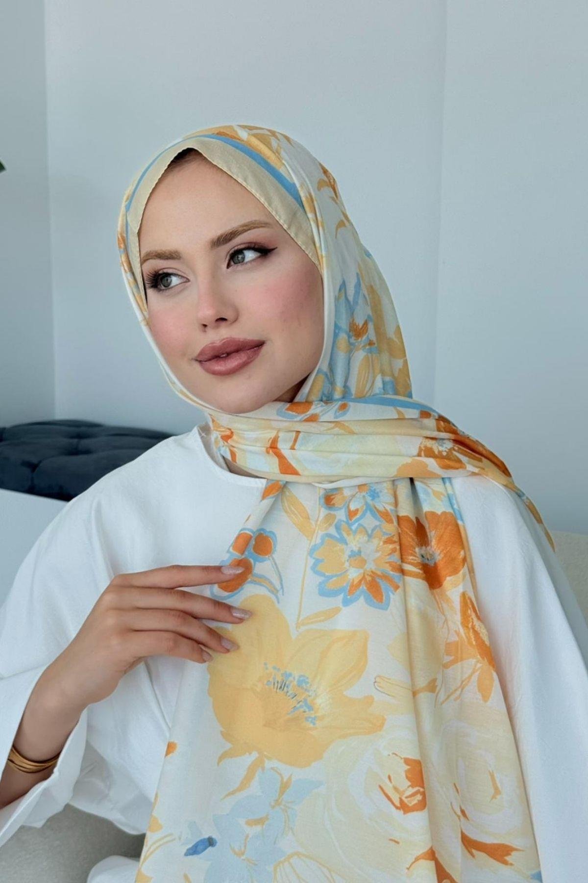 İkra Soft Şal Sarı, Fiyatları İkra Soft Şal Sarı- Haza Moda 