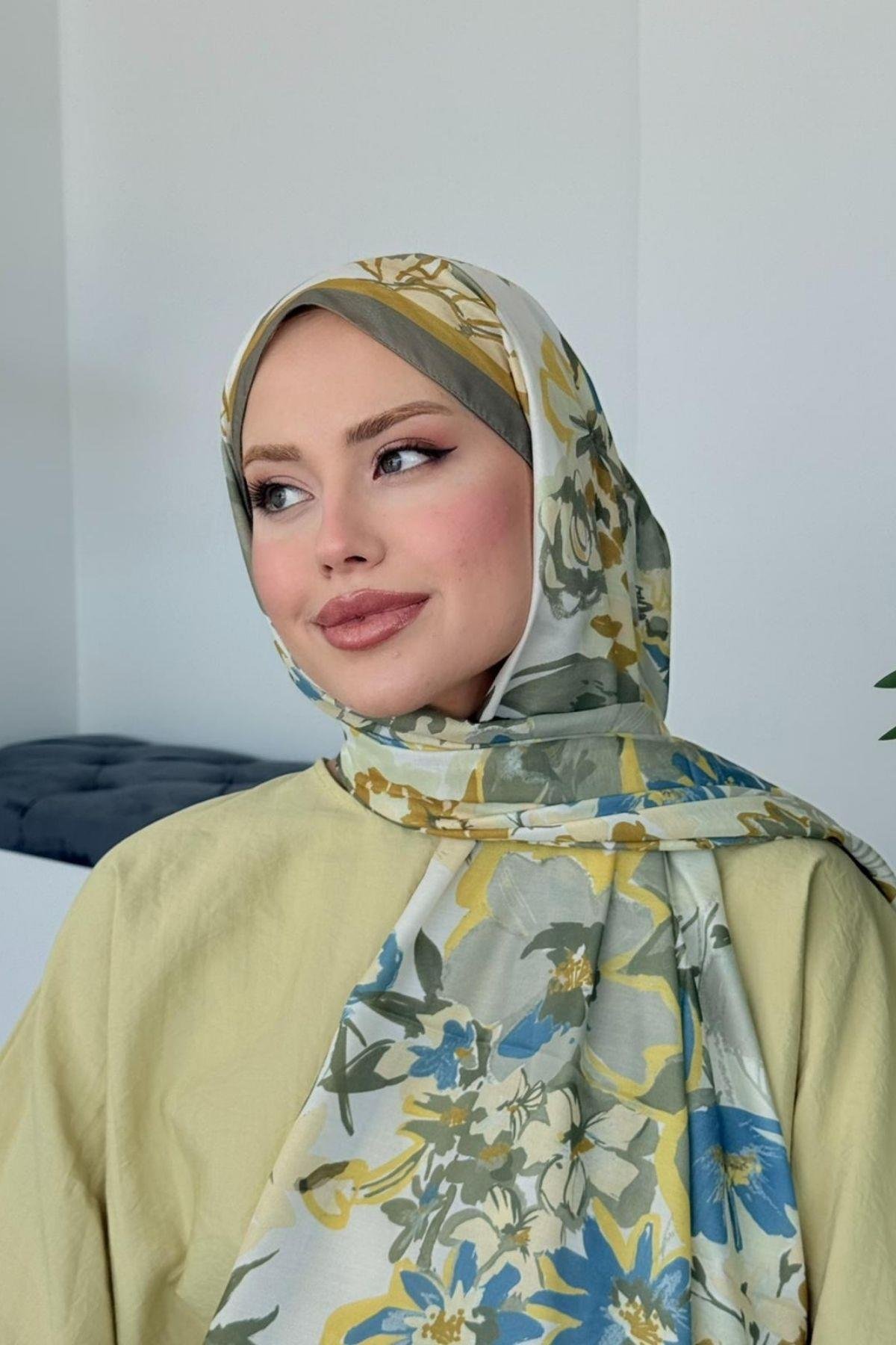 İkra Soft Şal Yeşil, Fiyatları İkra Soft Şal Yeşil- Haza Moda 