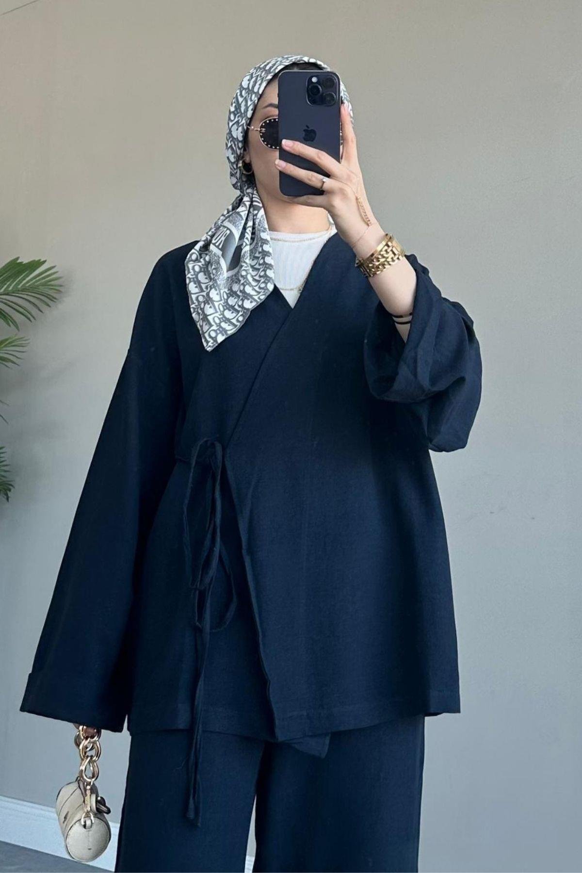 İnce İpli Keten Takım Lacivert, Fiyatları 